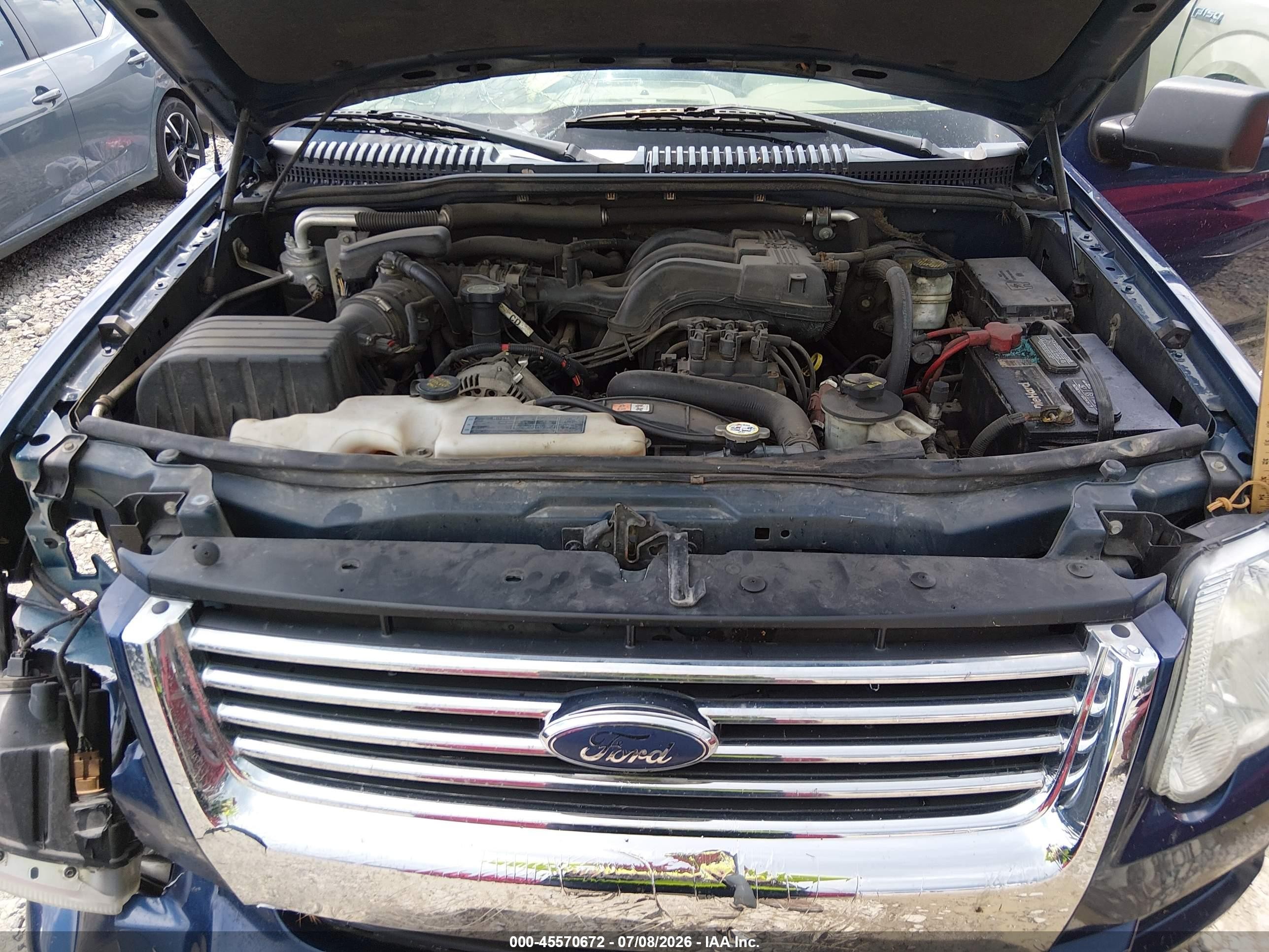 2007 Ford Explorer Xlt Синий vin: 1FMEU73E07UB28456