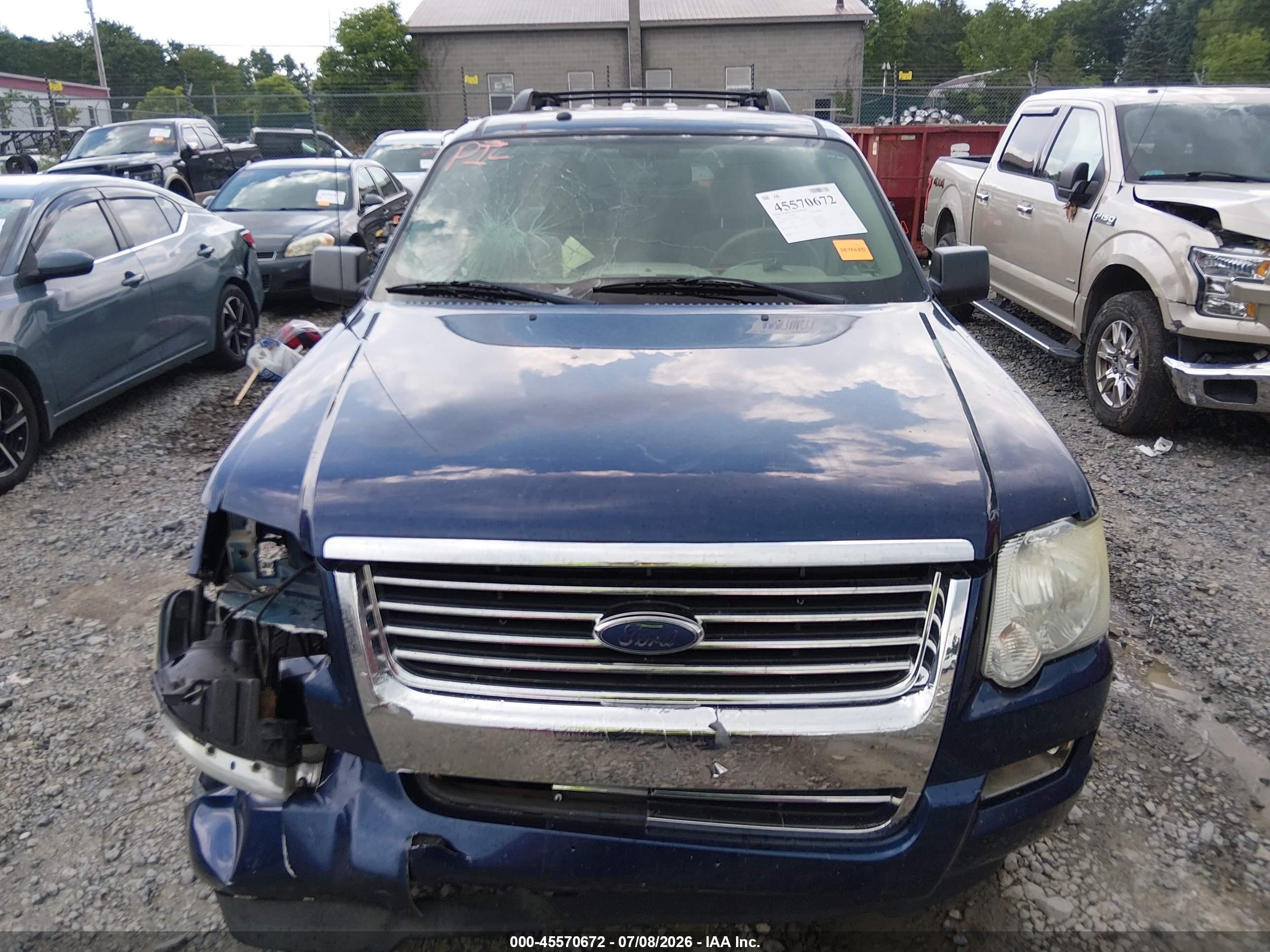 2007 Ford Explorer Xlt Синий vin: 1FMEU73E07UB28456