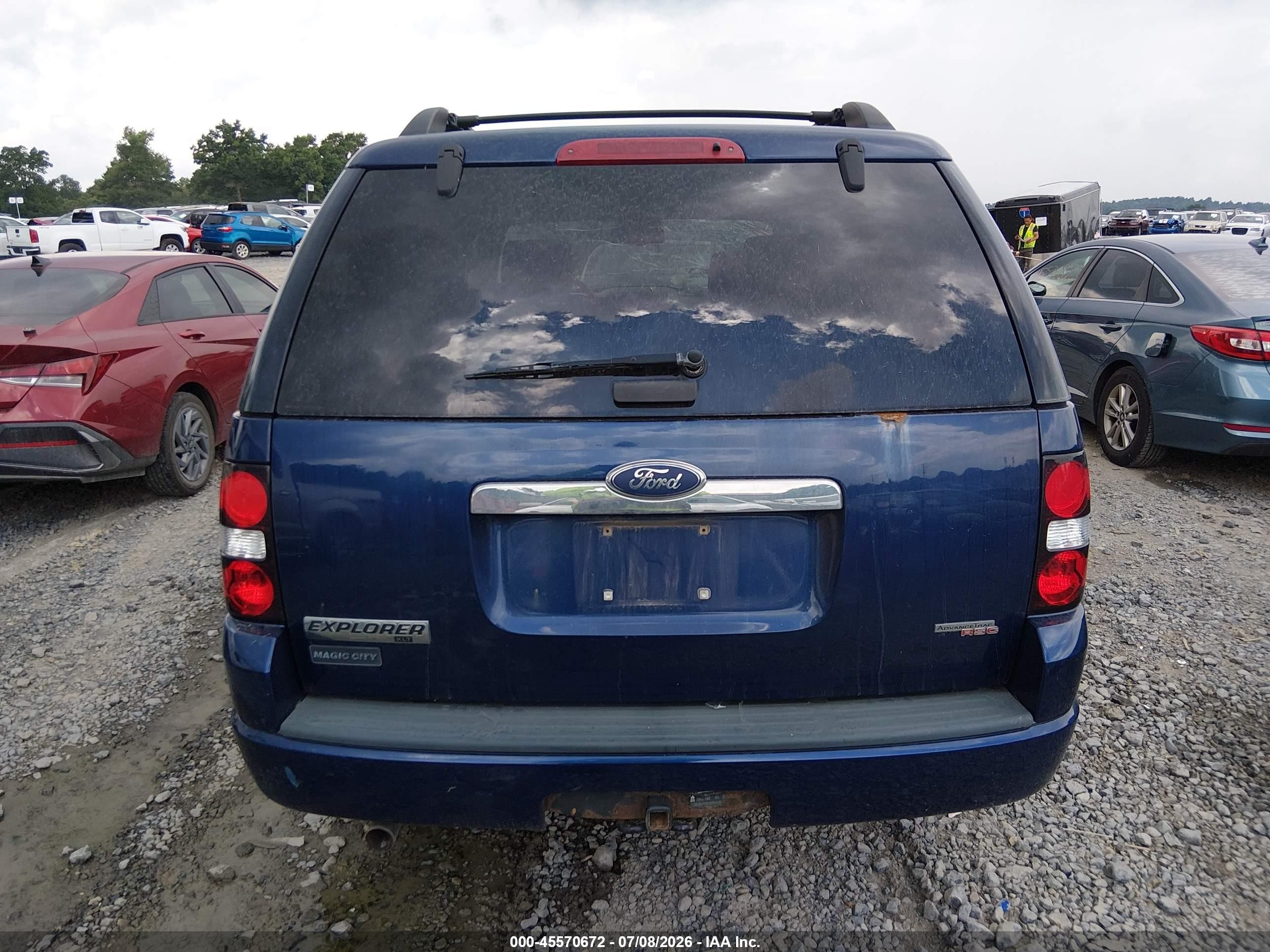 2007 Ford Explorer Xlt Синий vin: 1FMEU73E07UB28456