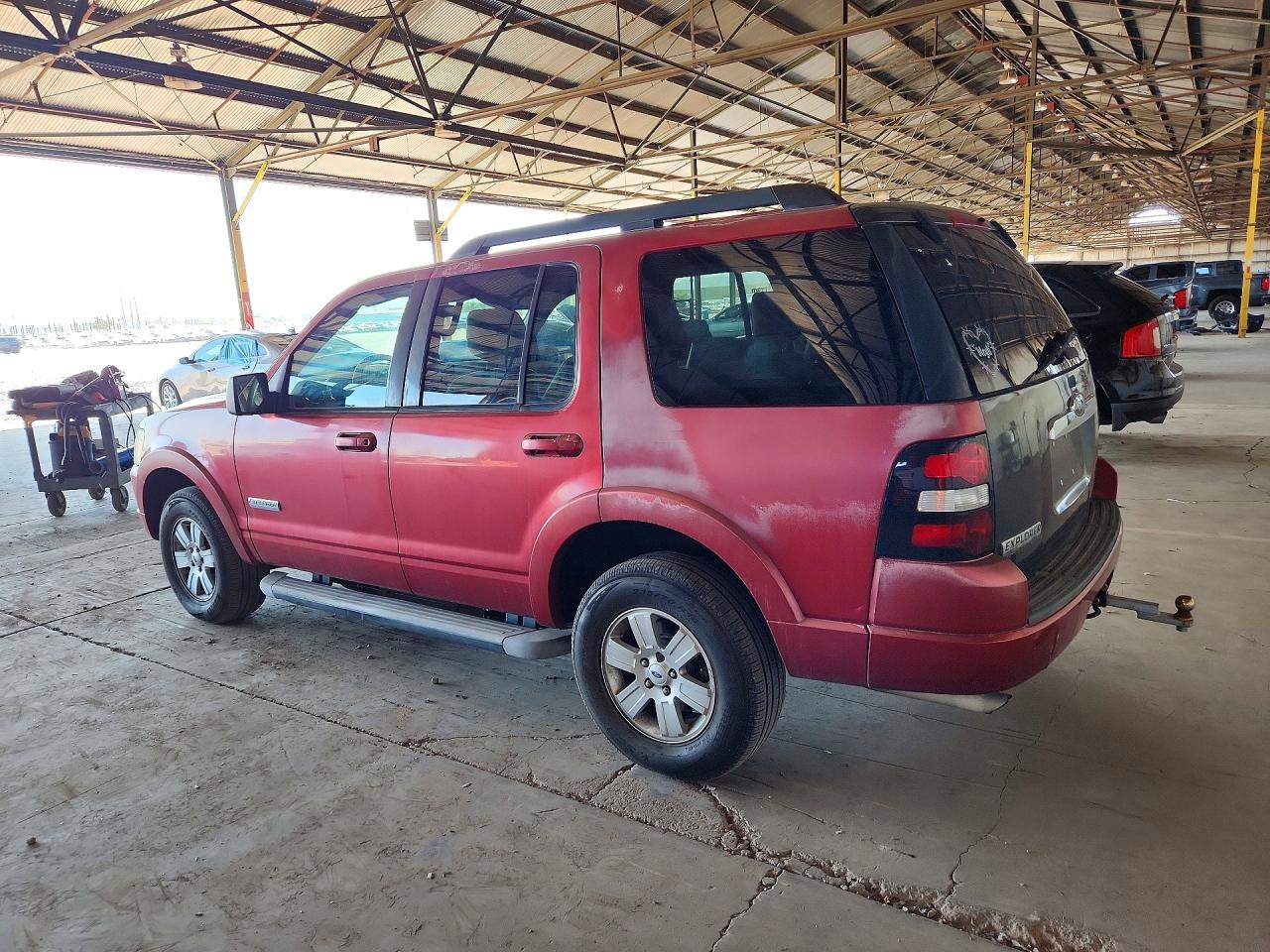 2007 Ford Explorer Xlt Burgundy vin: 1FMEU73E07UB71114