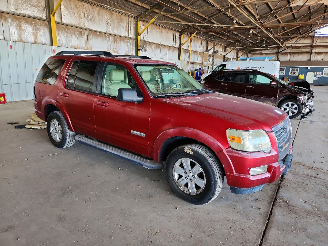 2007 Ford Explorer Xlt Burgundy vin: 1FMEU73E07UB71114