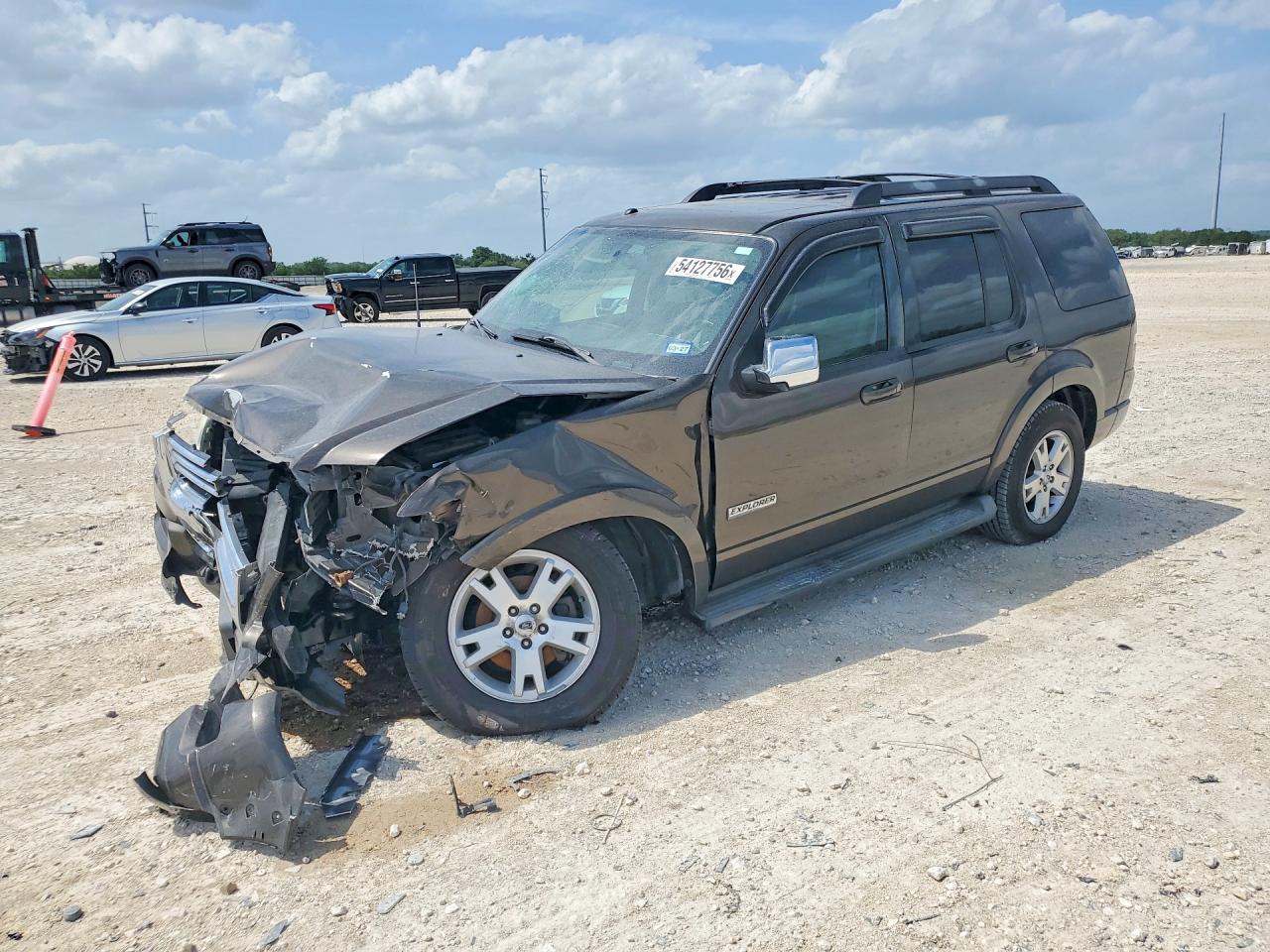 2008 Ford Explorer Xlt Gray vin: 1FMEU73E08UB11481