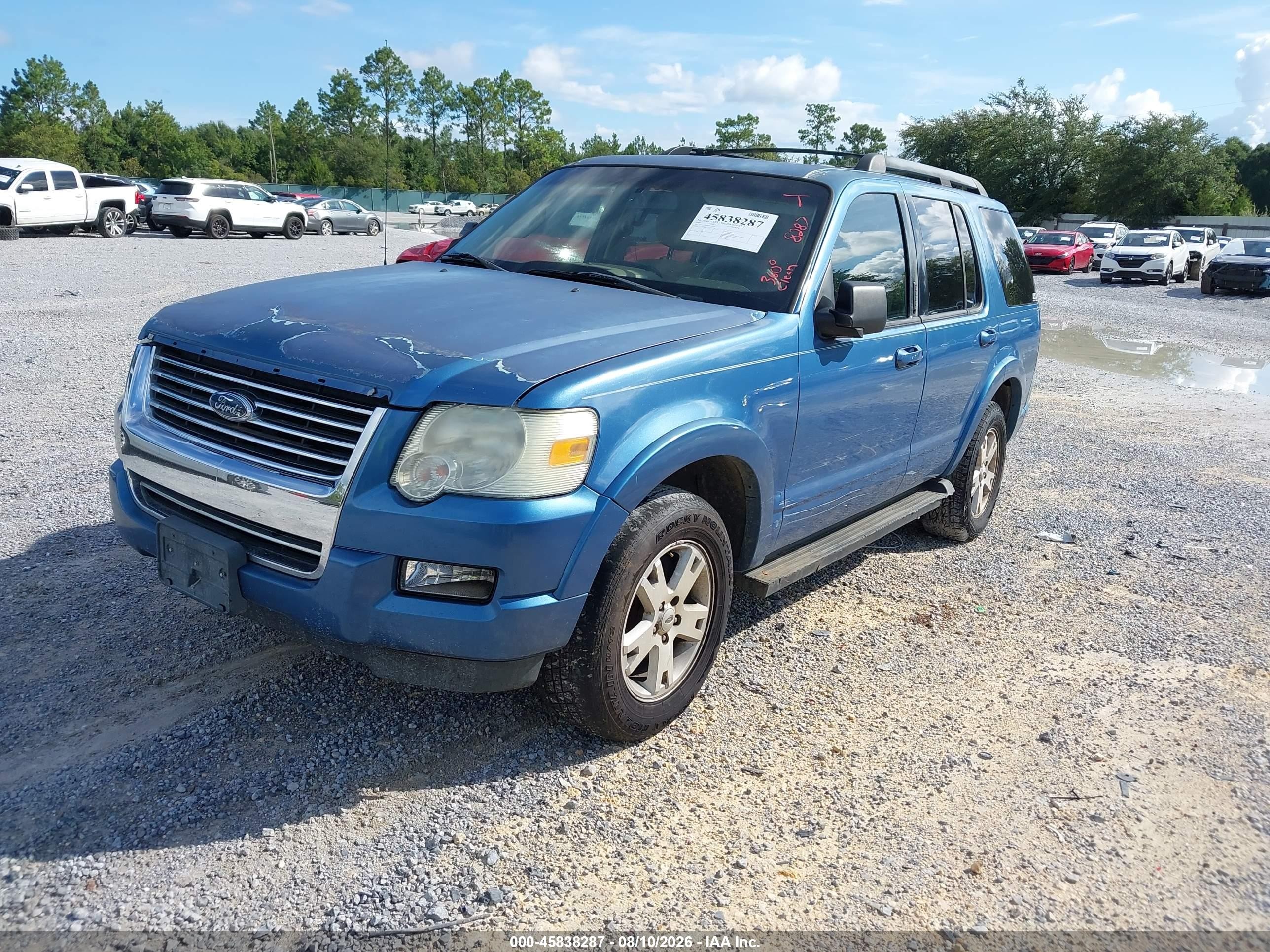 2009 Ford Explorer Xlt Blue vin: 1FMEU73E09UA18168
