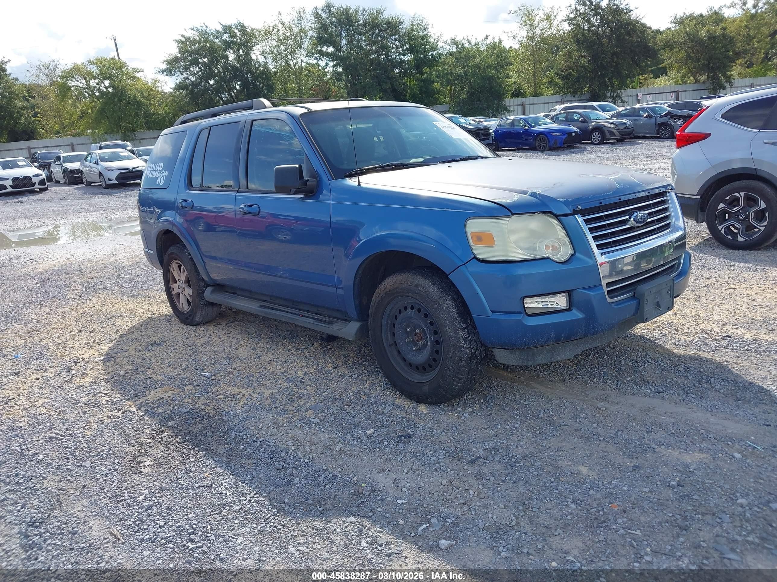 2009 Ford Explorer Xlt Blue vin: 1FMEU73E09UA18168