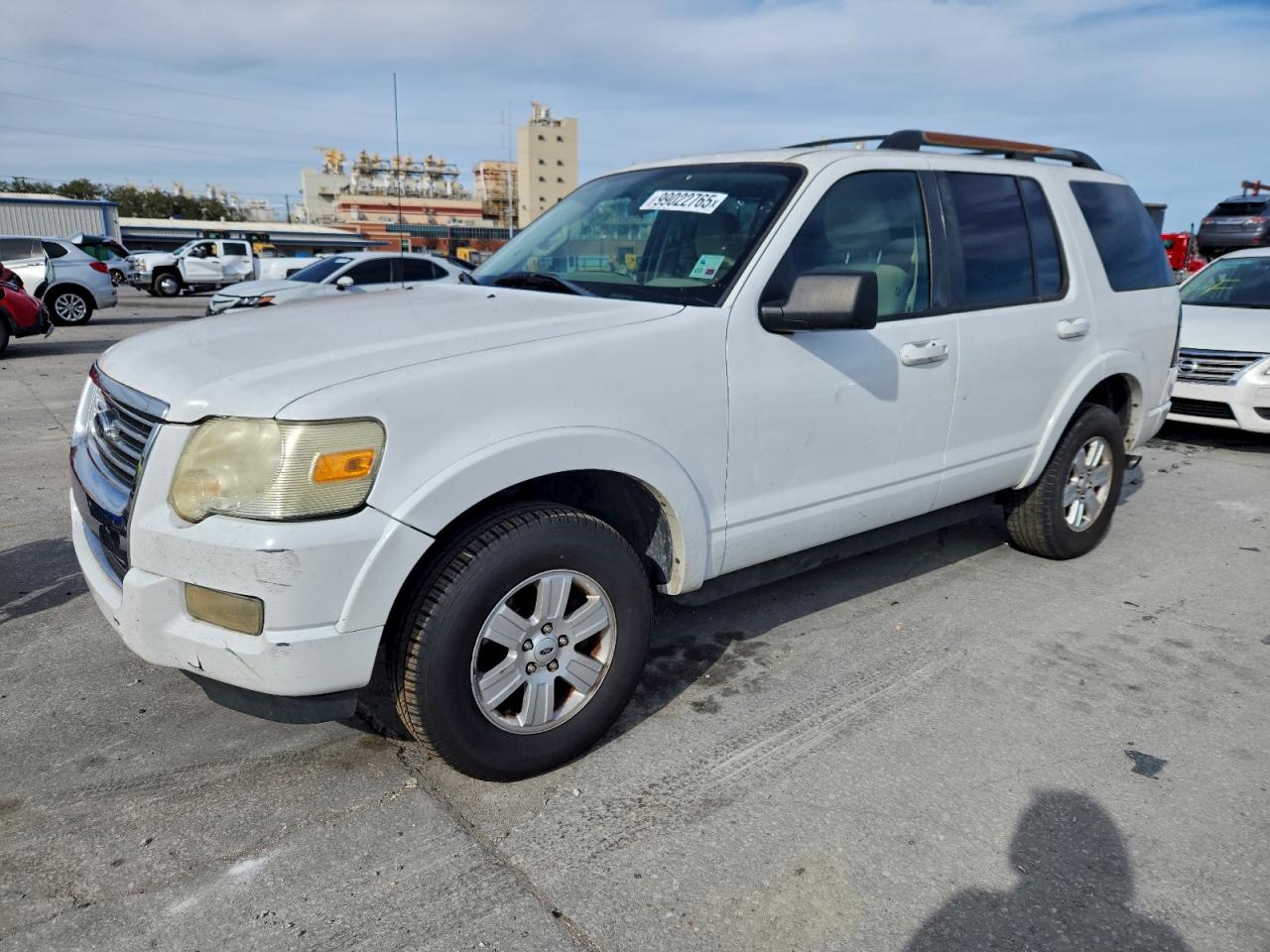 2009 Ford Explorer Xlt White vin: 1FMEU73E09UA37254