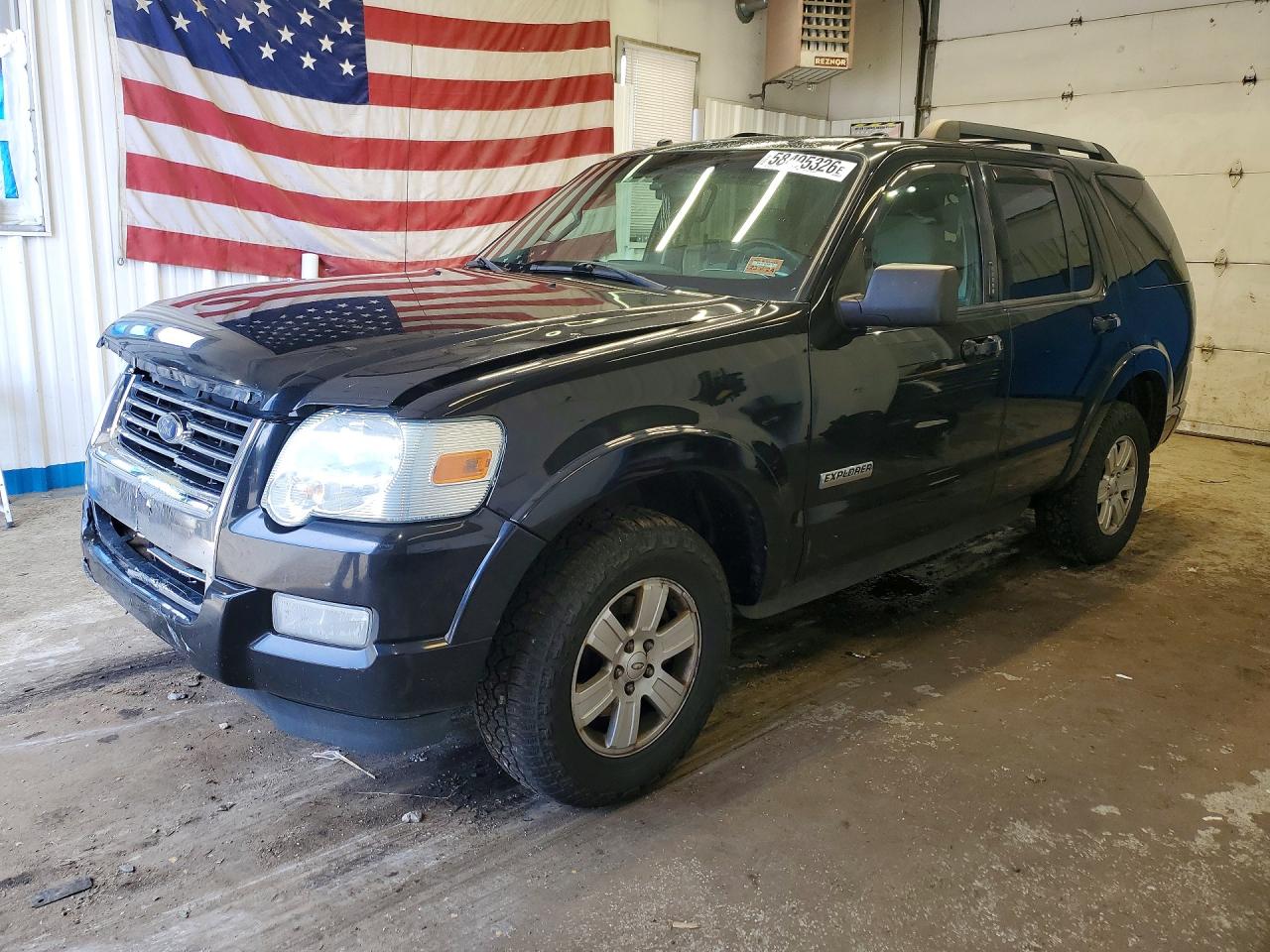 2008 Ford Explorer Black vin: 1FMEU73E18UB00263
