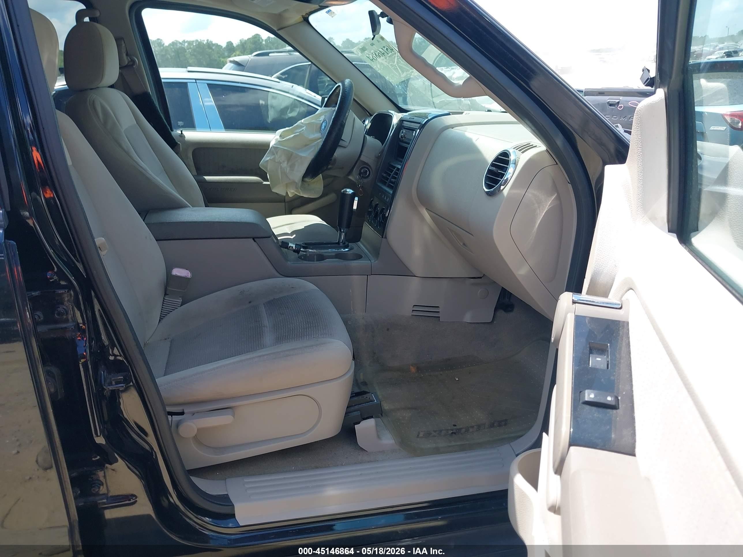 2006 Ford Explorer Xlt Black vin: 1FMEU73E26UB05694