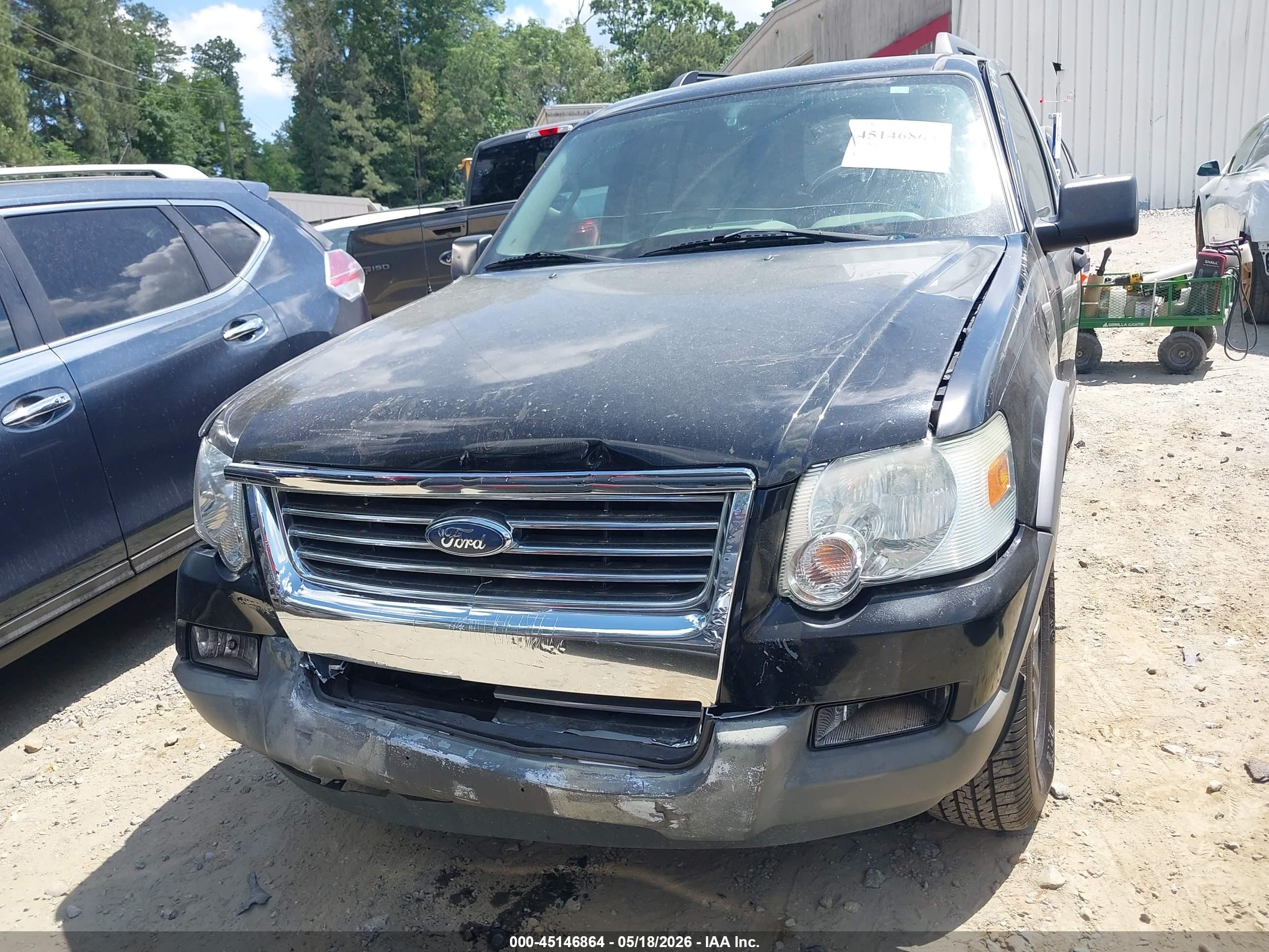 2006 Ford Explorer Xlt Black vin: 1FMEU73E26UB05694