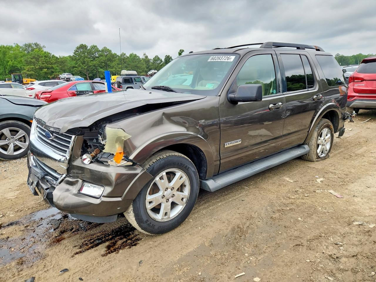 2008 Ford Explorer Xlt Коричневый vin: 1FMEU73E28UA96689