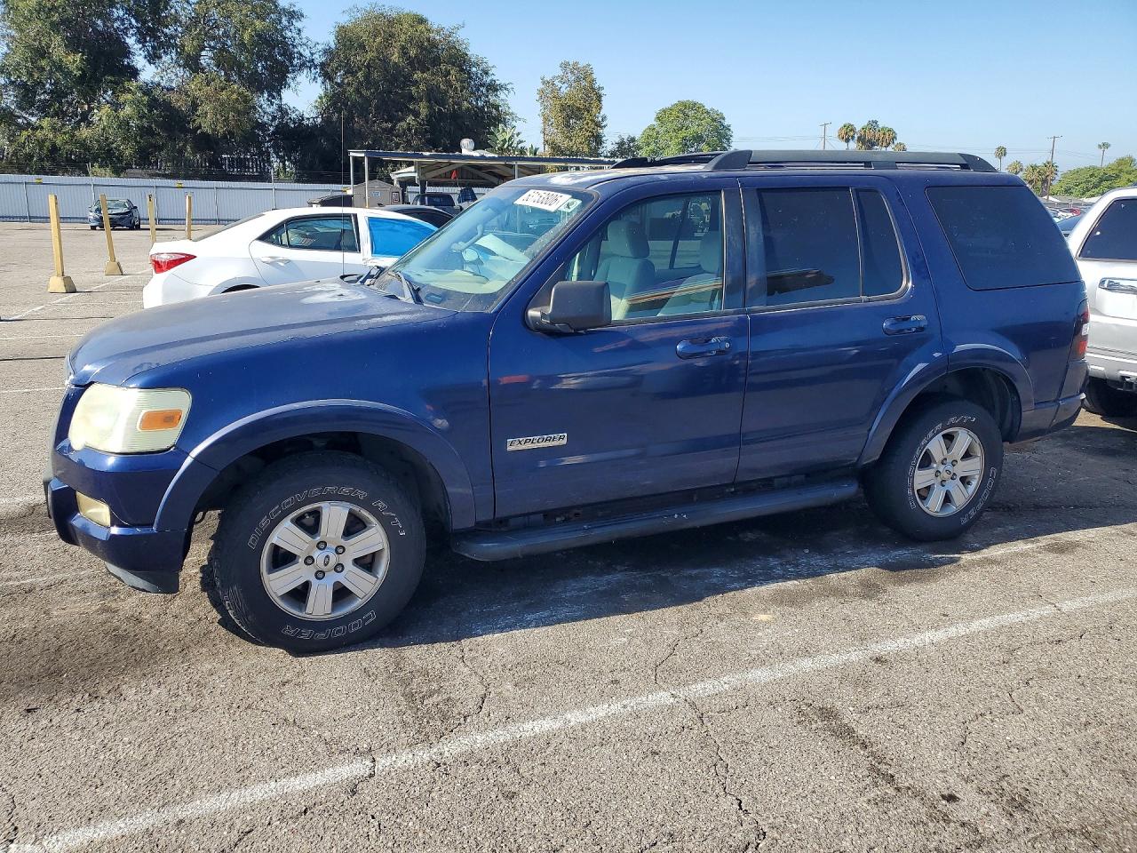 2007 Ford Explorer Xlt Blue vin: 1FMEU73E37UB55151