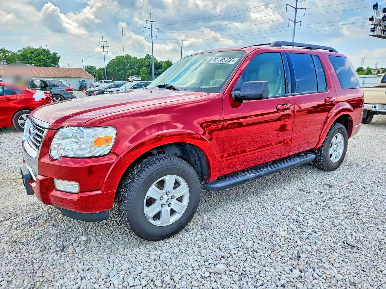 2009 Ford Explorer Xlt Red vin: 1FMEU73E39UA31657