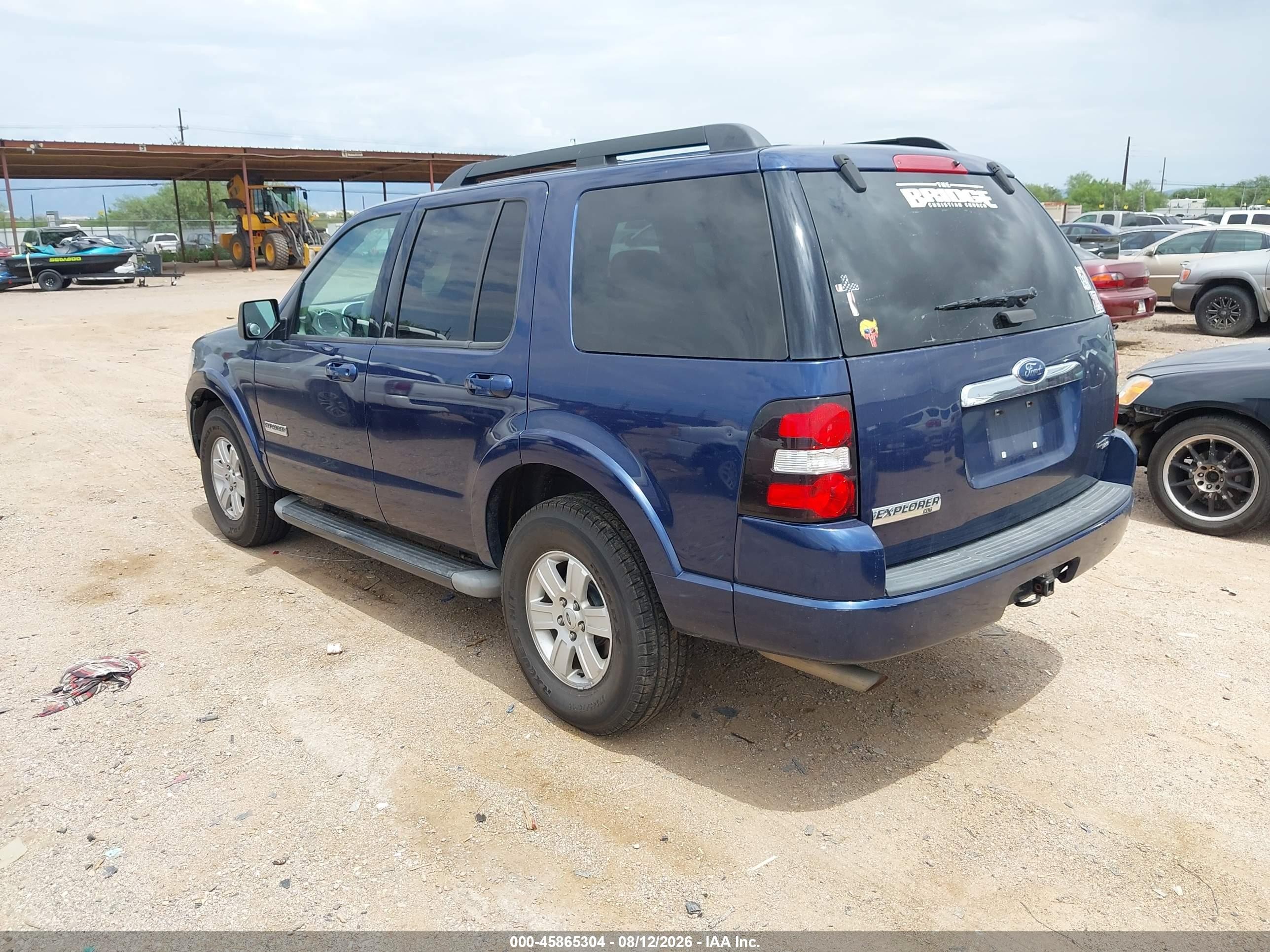 2007 Ford Explorer Xlt Blue vin: 1FMEU73E47UB77417