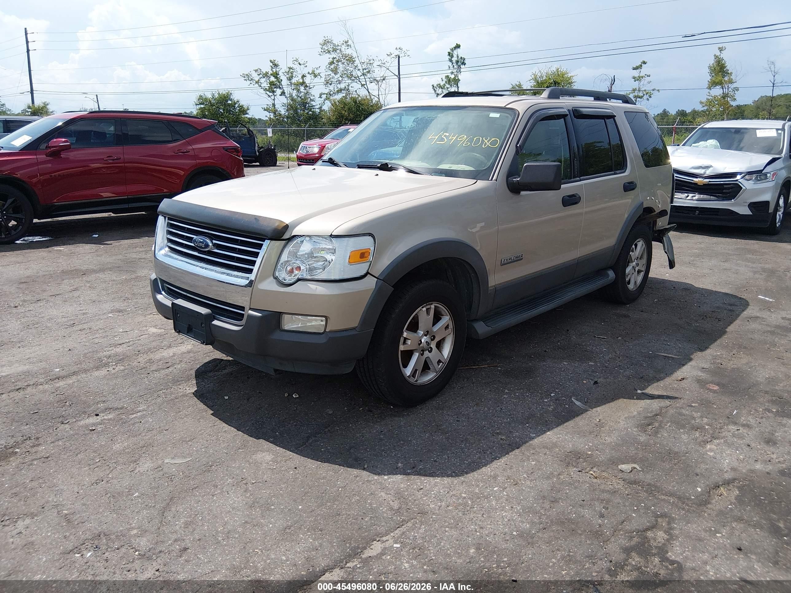 2006 Ford Explorer Xlt Tan vin: 1FMEU73E66UA67662