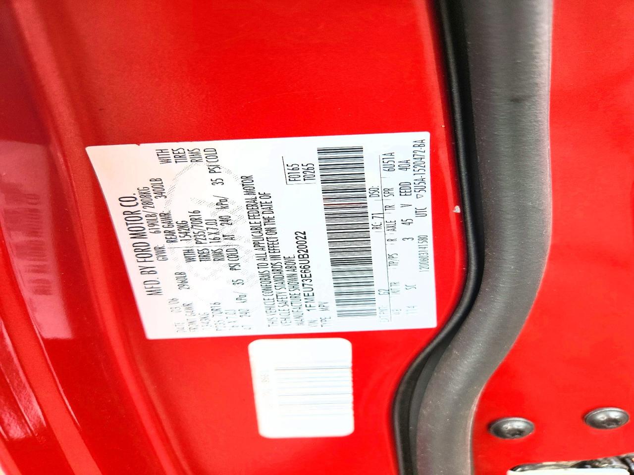 2006 Ford Explorer Xlt Red vin: 1FMEU73E66UB20022
