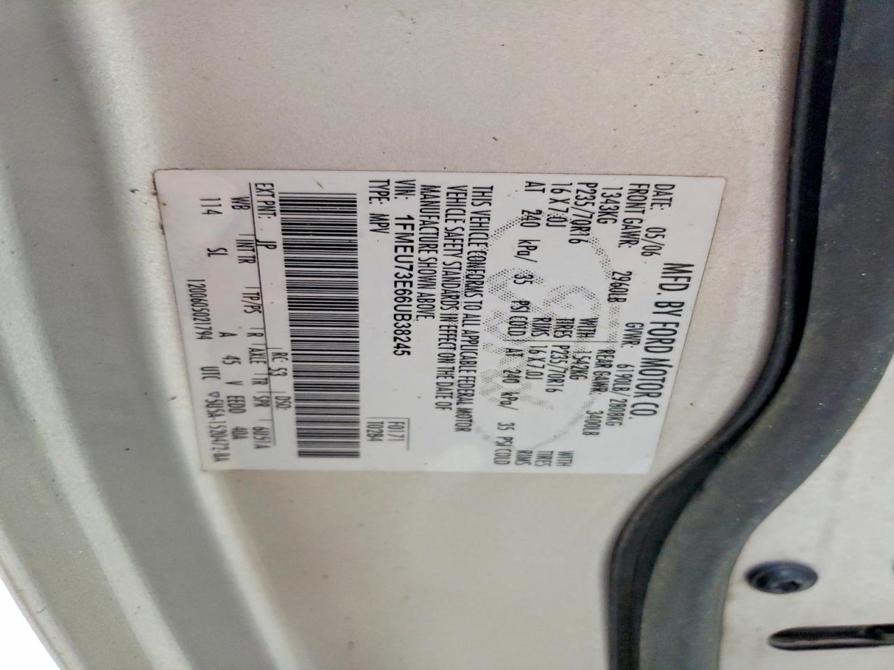 2006 Ford Explorer Xlt Silver vin: 1FMEU73E66UB38245