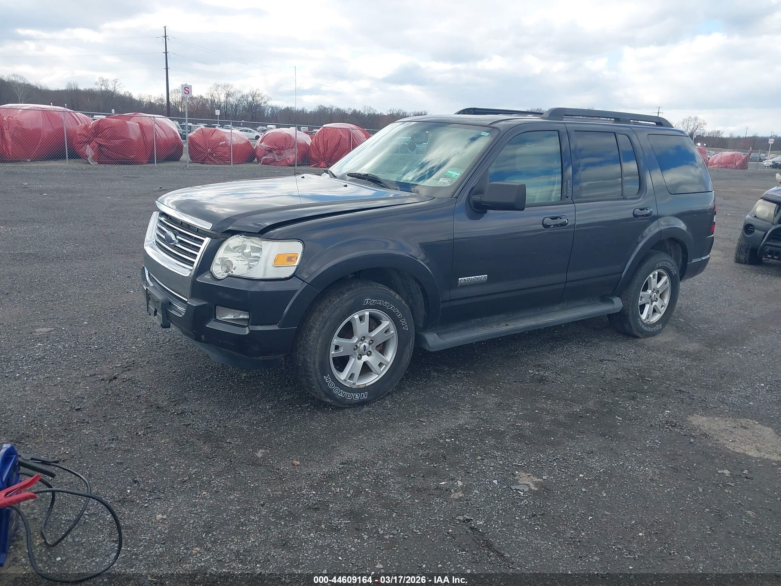 2007 Ford Explorer Xlt Gray vin: 1FMEU73E77UA43145