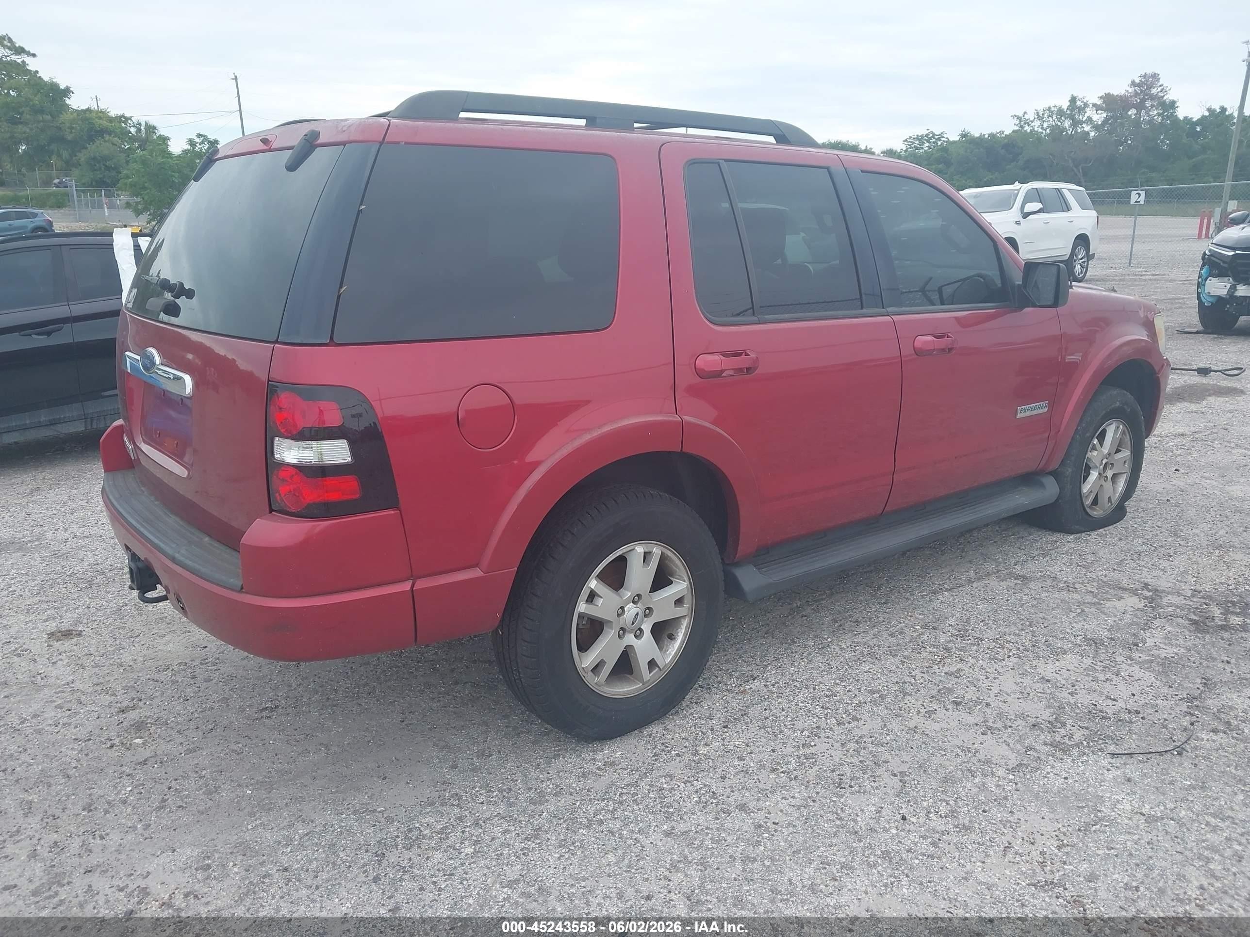 2007 Ford Explorer Xlt Burgundy vin: 1FMEU73E77UA69650