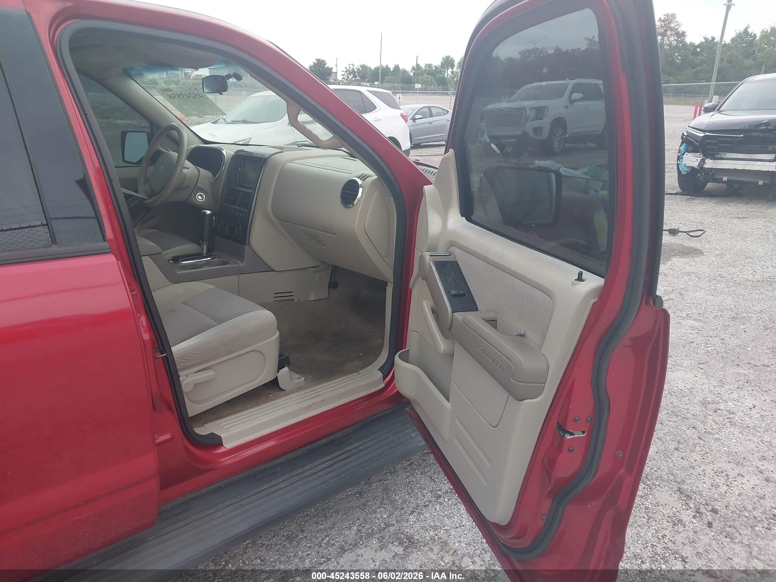 2007 Ford Explorer Xlt Burgundy vin: 1FMEU73E77UA69650