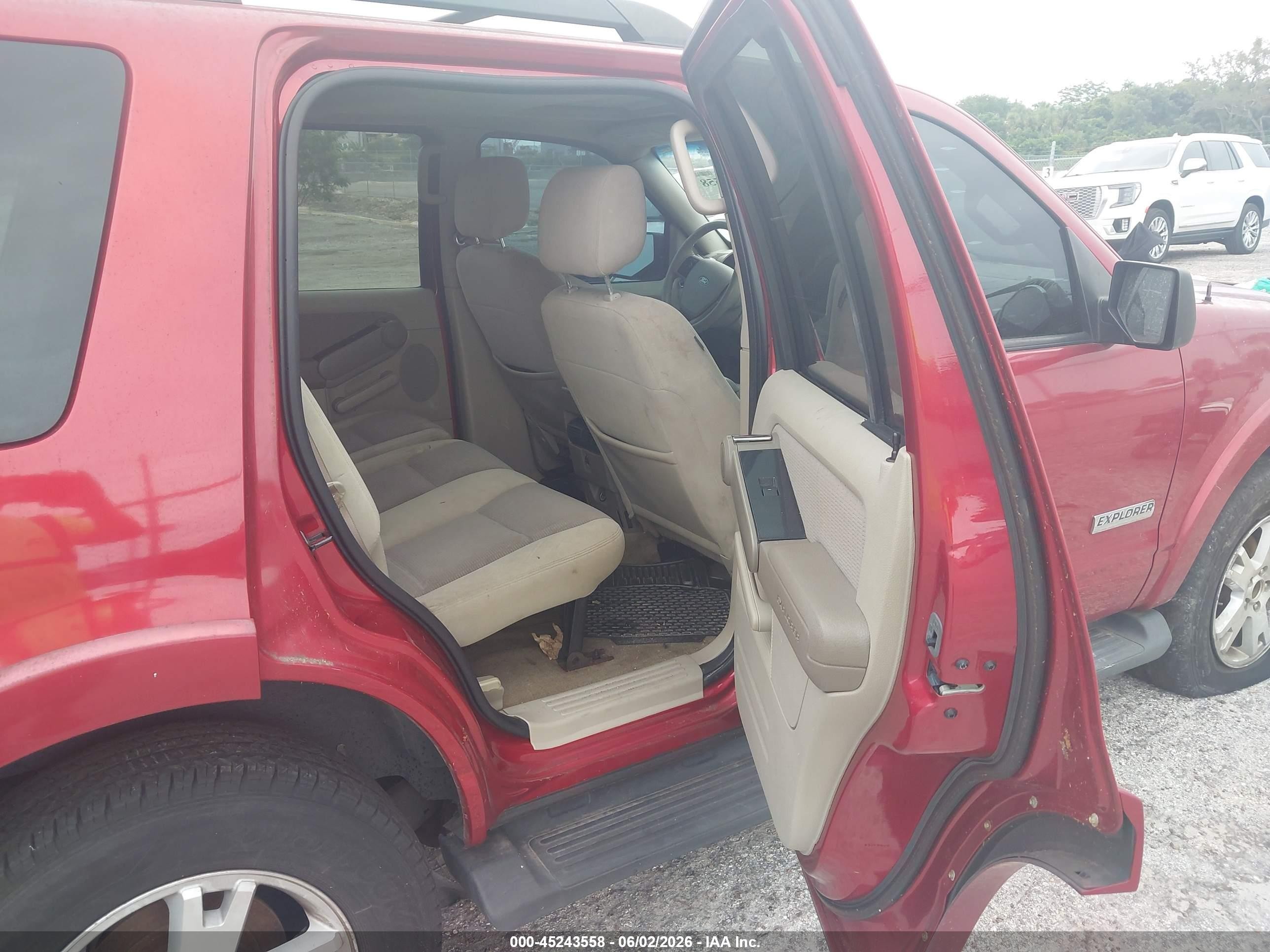 2007 Ford Explorer Xlt Burgundy vin: 1FMEU73E77UA69650