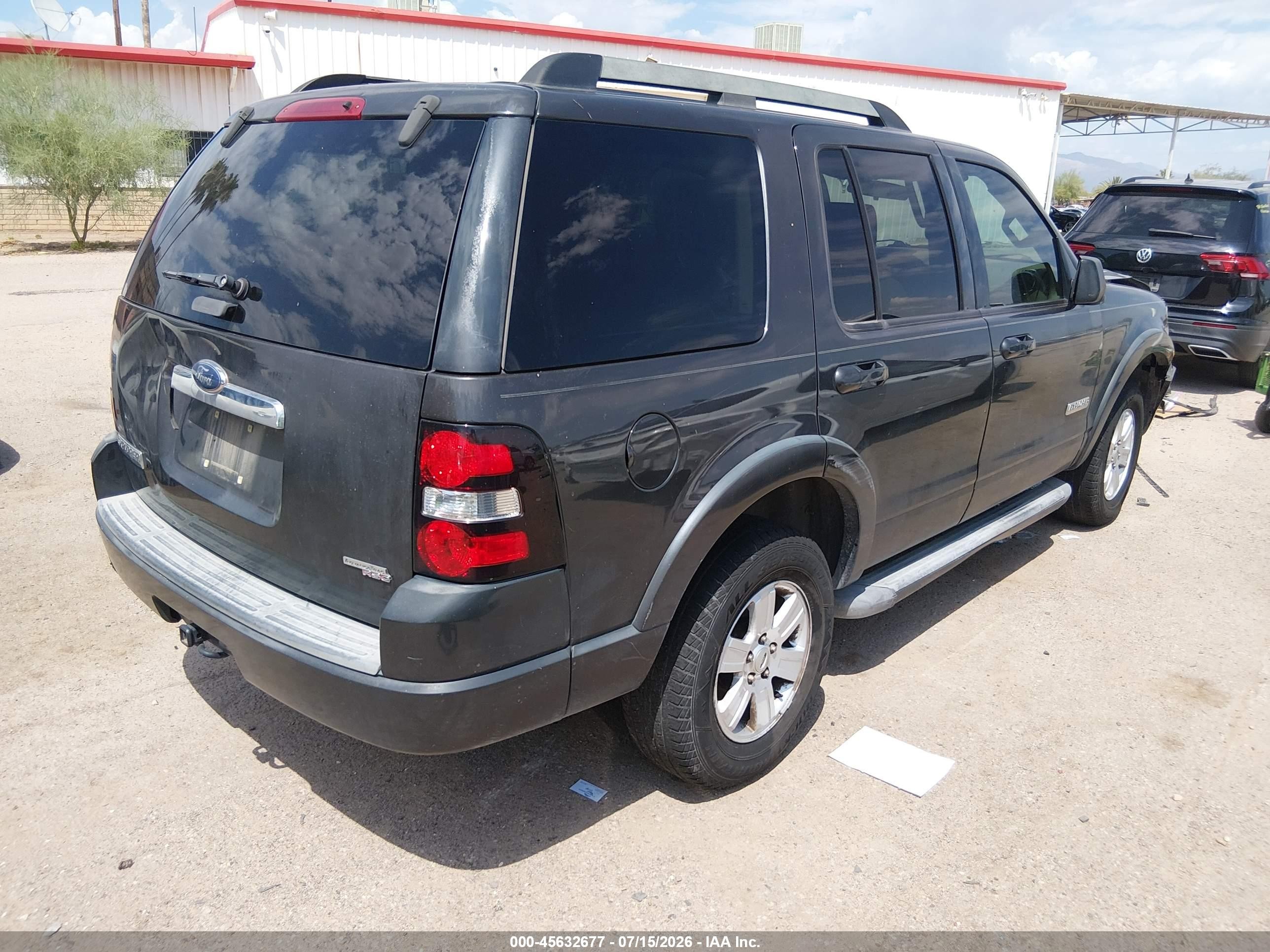 2007 Ford Explorer Xlt Gray vin: 1FMEU73E77UB68517