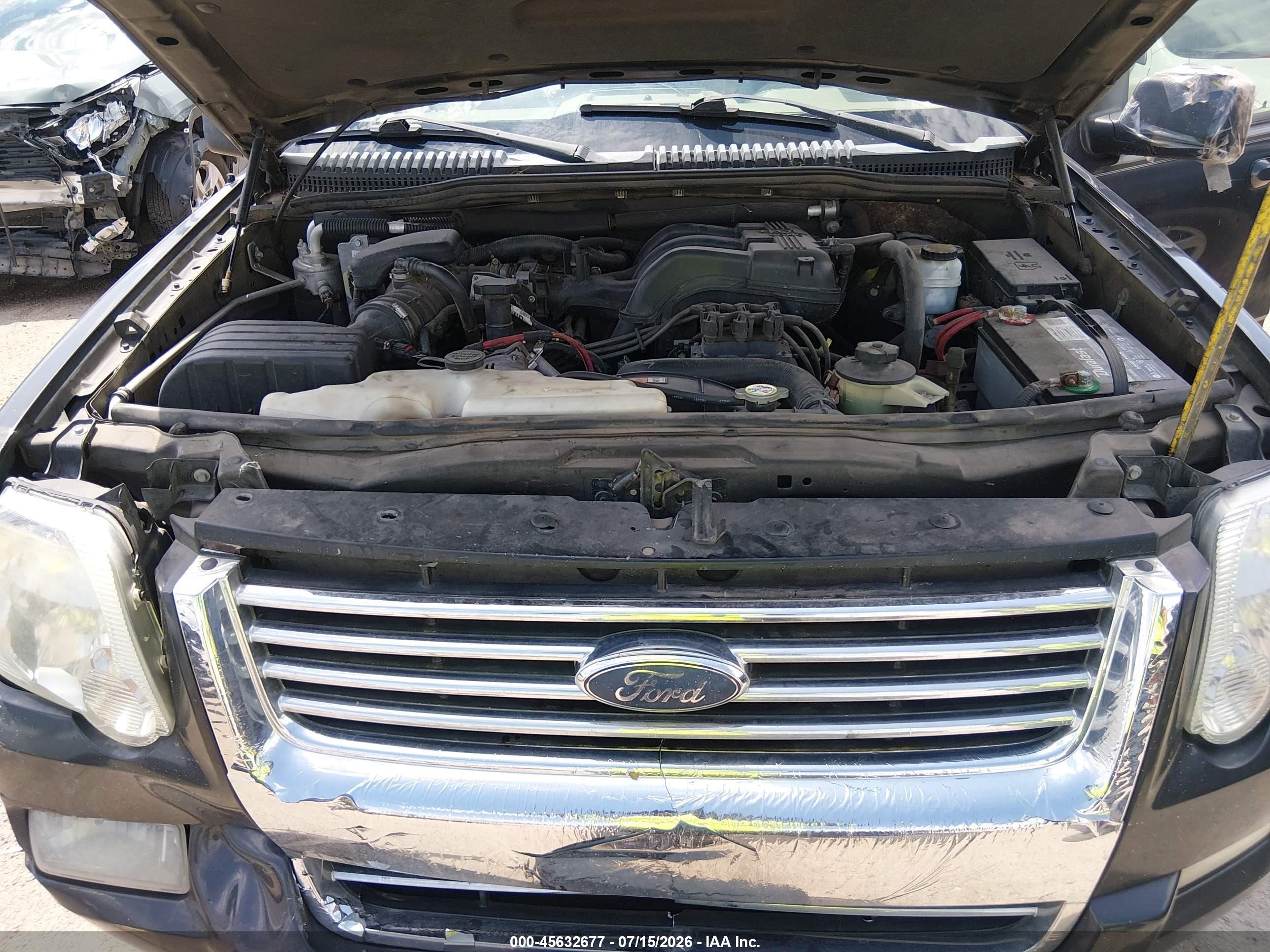 2007 Ford Explorer Xlt Gray vin: 1FMEU73E77UB68517