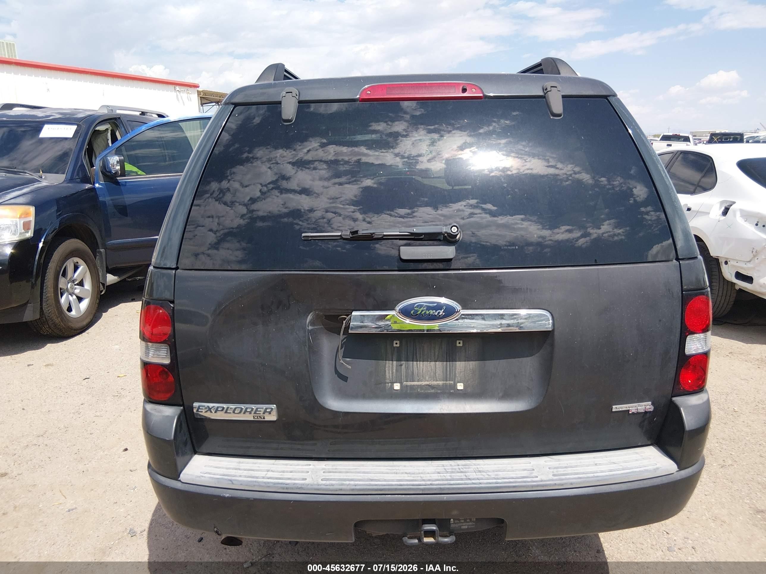 2007 Ford Explorer Xlt Gray vin: 1FMEU73E77UB68517