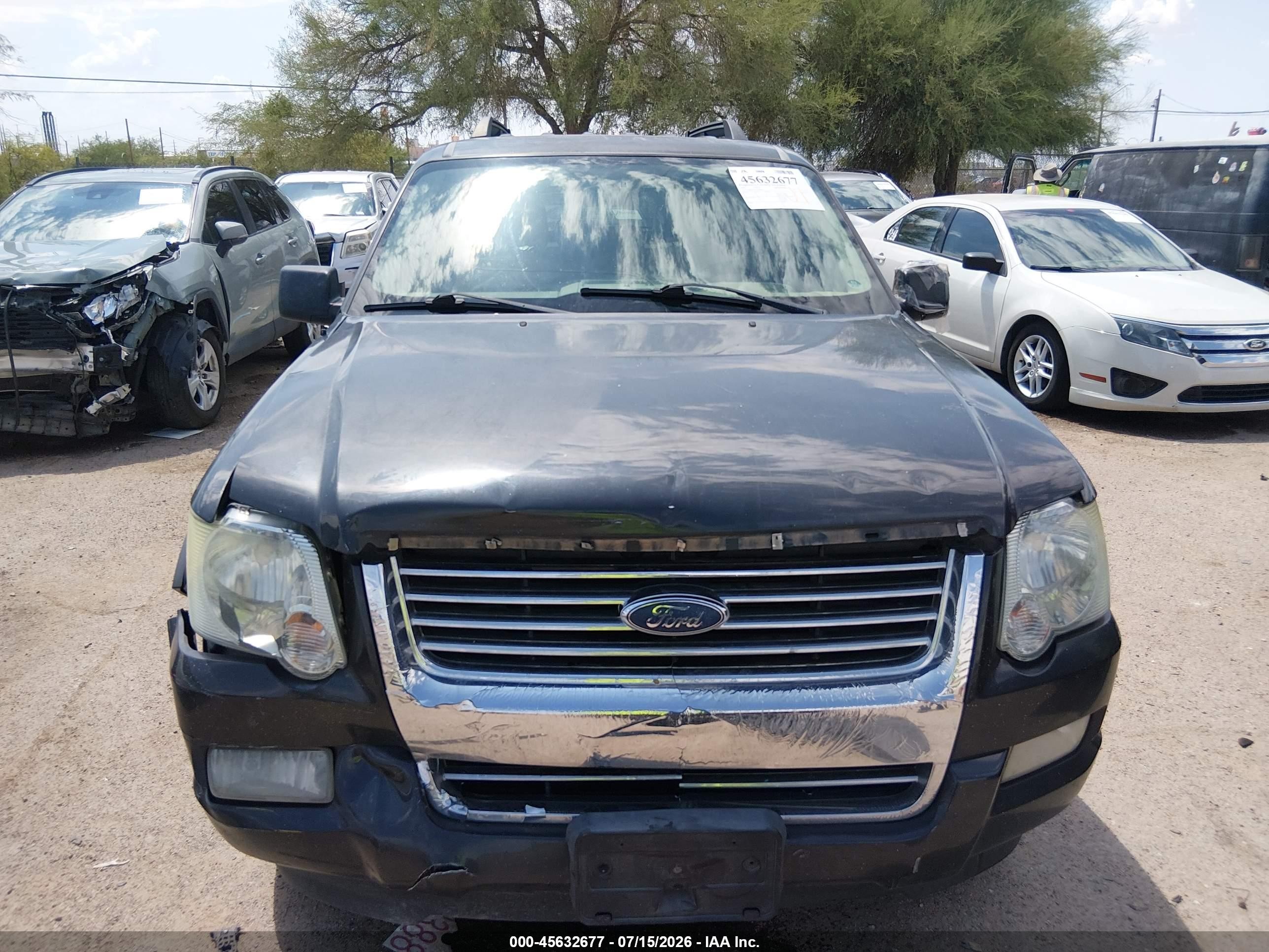 2007 Ford Explorer Xlt Gray vin: 1FMEU73E77UB68517