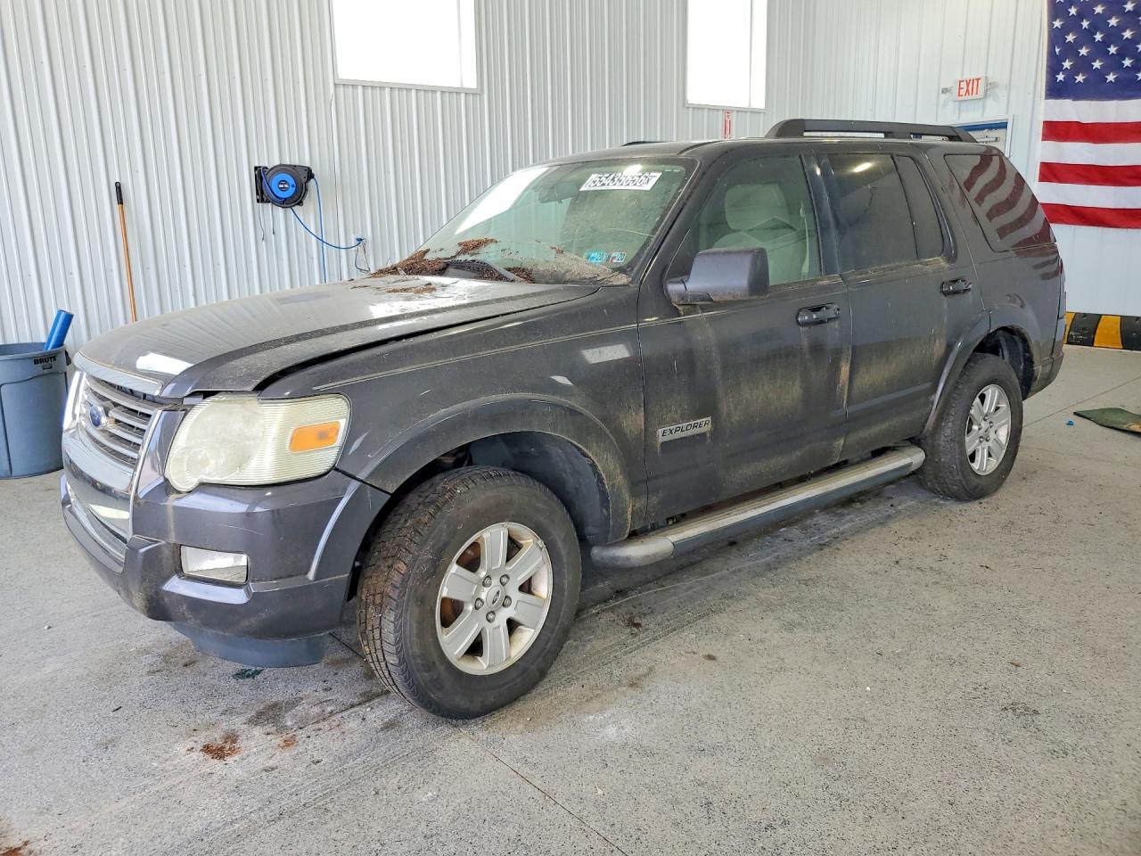 2007 Ford Explorer Xlt Gray vin: 1FMEU73E77UB82918