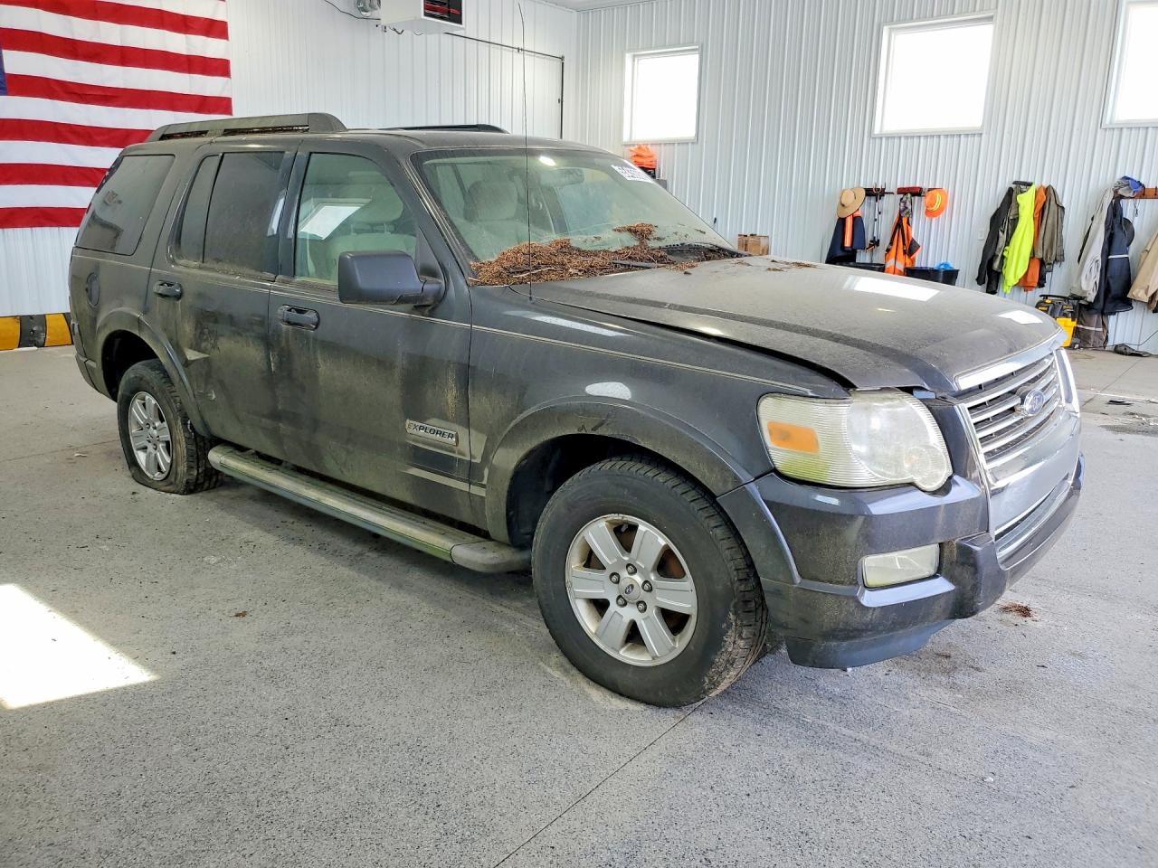 2007 Ford Explorer Xlt Gray vin: 1FMEU73E77UB82918