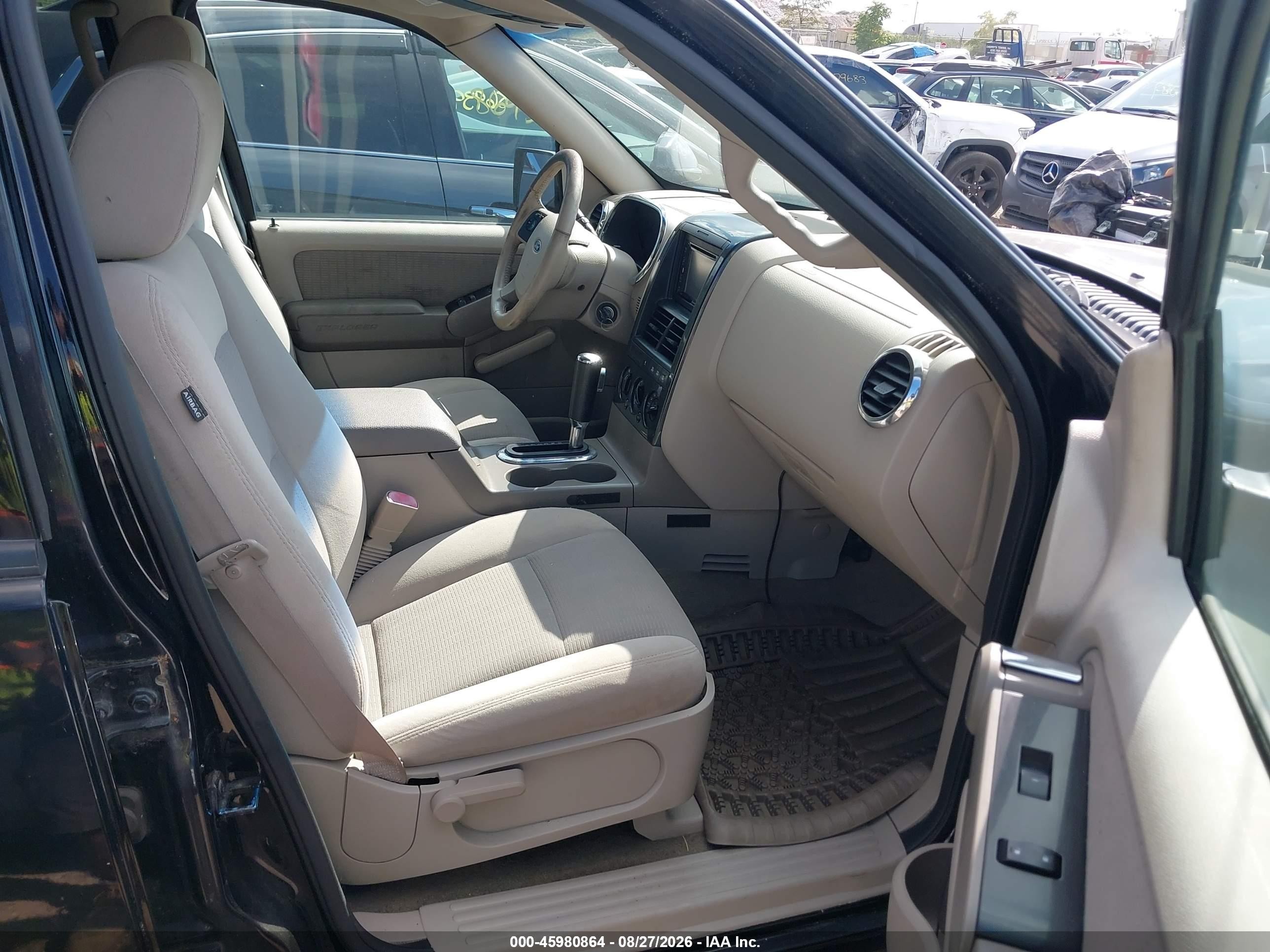 2006 Ford Explorer Xlt Black vin: 1FMEU73E86UB08101