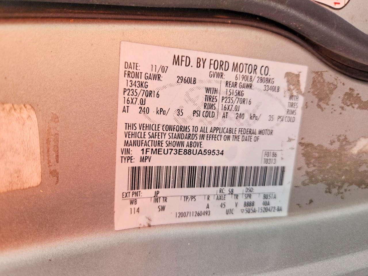 2008 Ford Explorer Xlt Серебряный vin: 1FMEU73E88UA59534