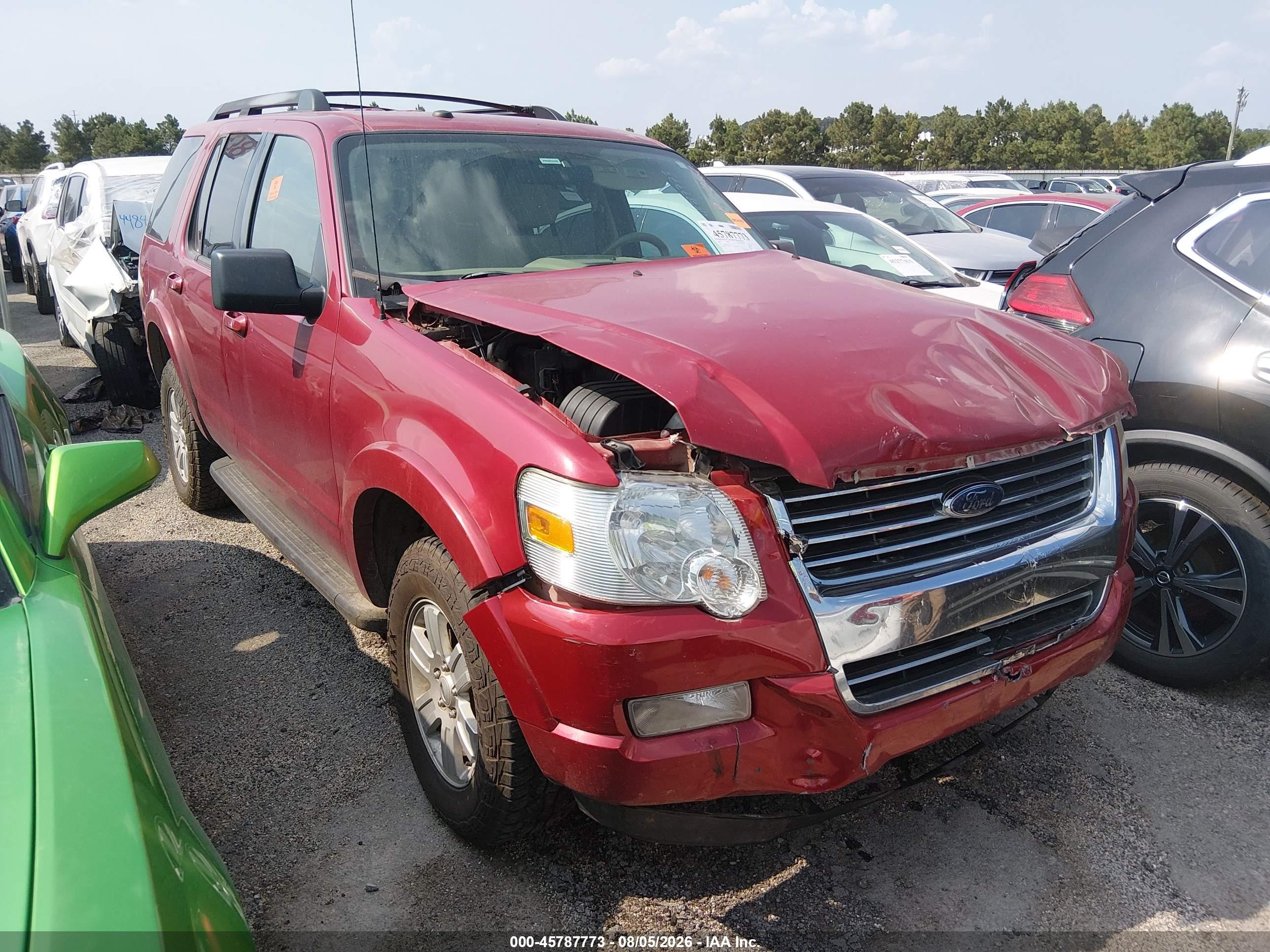 2009 Ford Explorer Xlt Red vin: 1FMEU73E99UA37429
