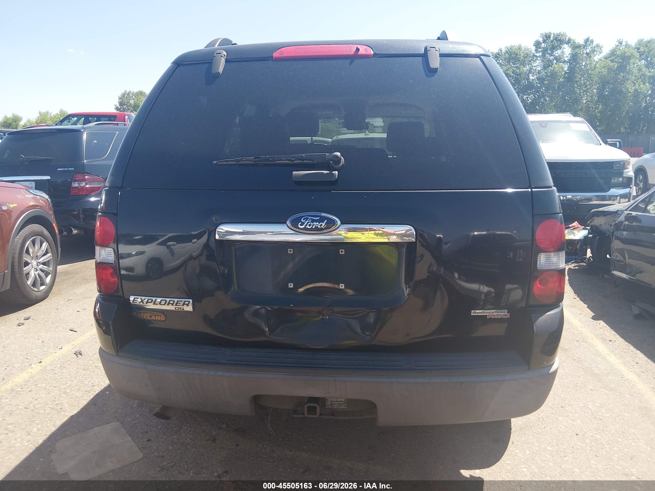 2006 Ford Explorer Xlt Black vin: 1FMEU73EX6UA30243