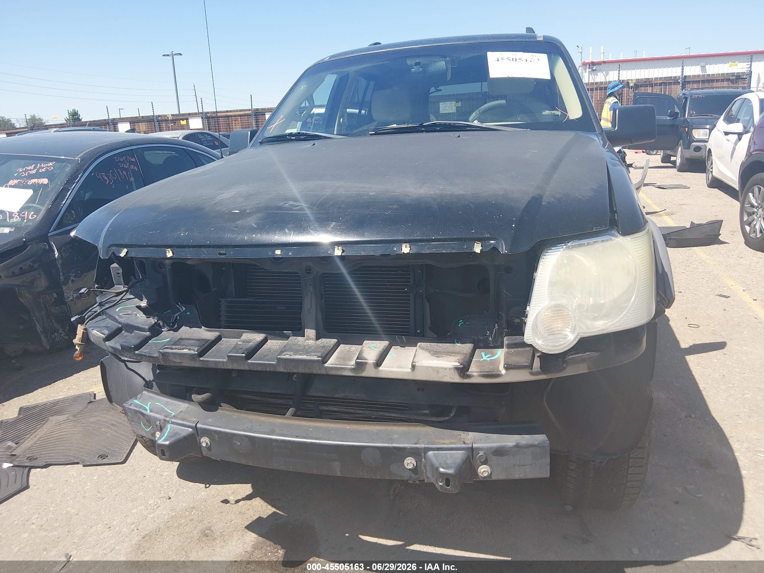 2006 Ford Explorer Xlt Black vin: 1FMEU73EX6UA30243