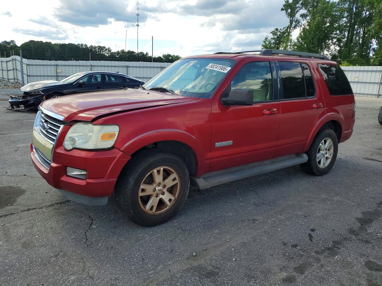 2007 Ford Explorer Xlt Red vin: 1FMEU73EX7UA55144