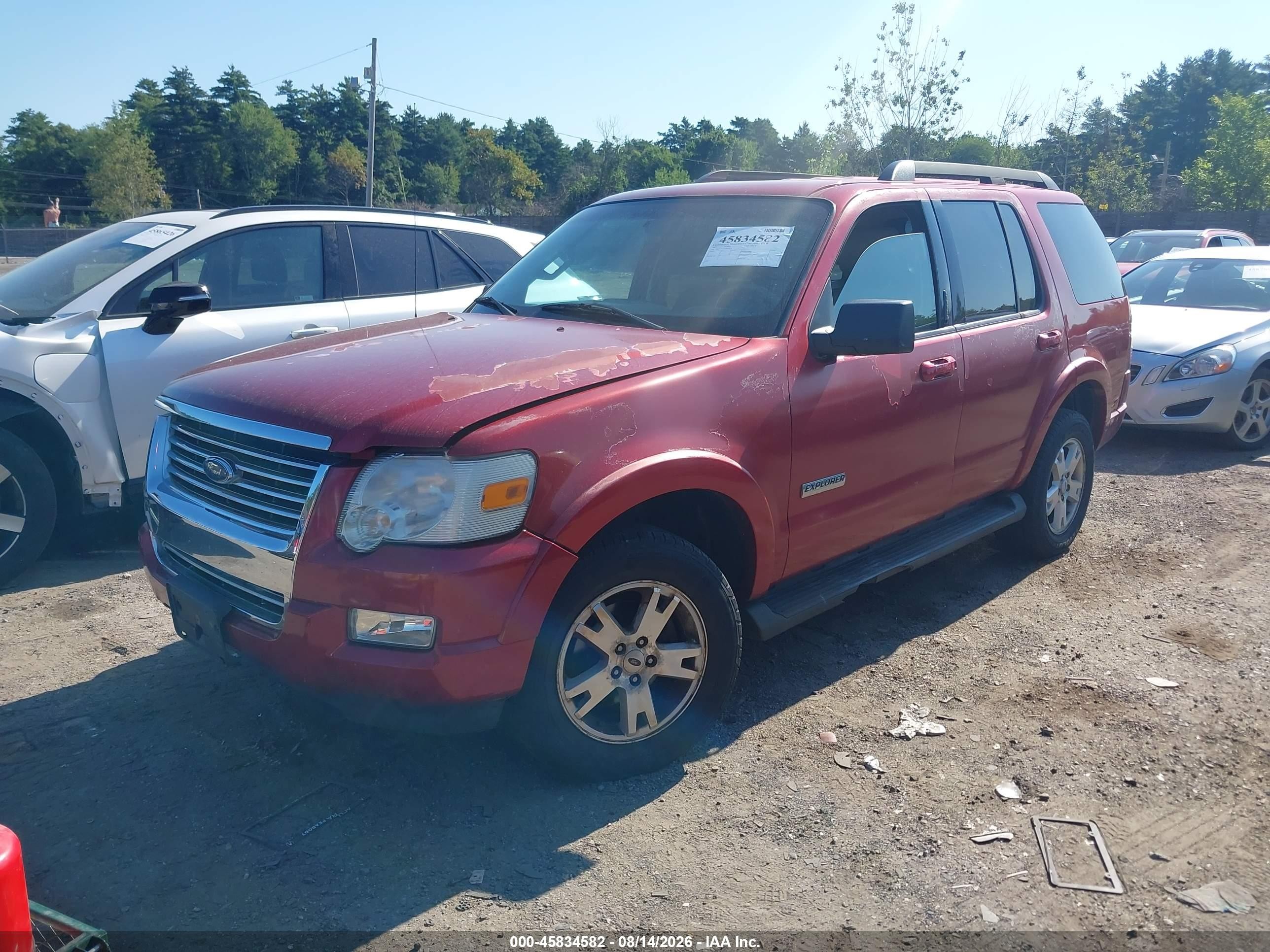 2007 Ford Explorer Xlt Red vin: 1FMEU73EX7UB79074