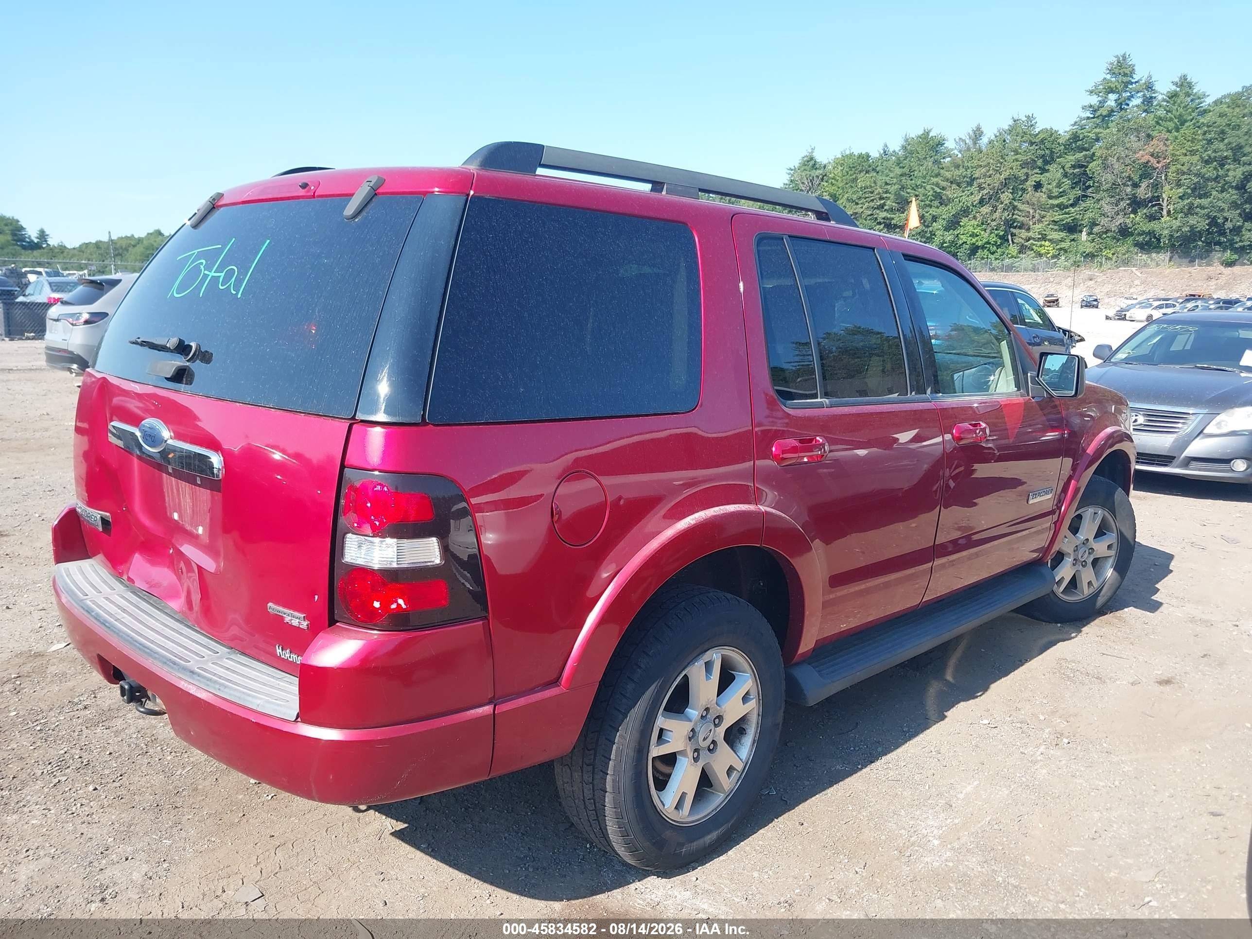2007 Ford Explorer Xlt Red vin: 1FMEU73EX7UB79074