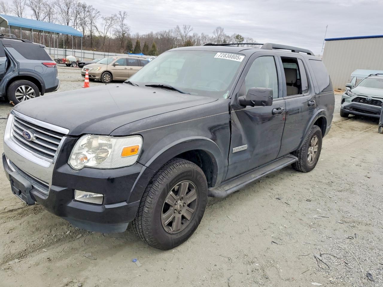 2008 Ford Explorer Xlt Black vin: 1FMEU73EX8UA10139