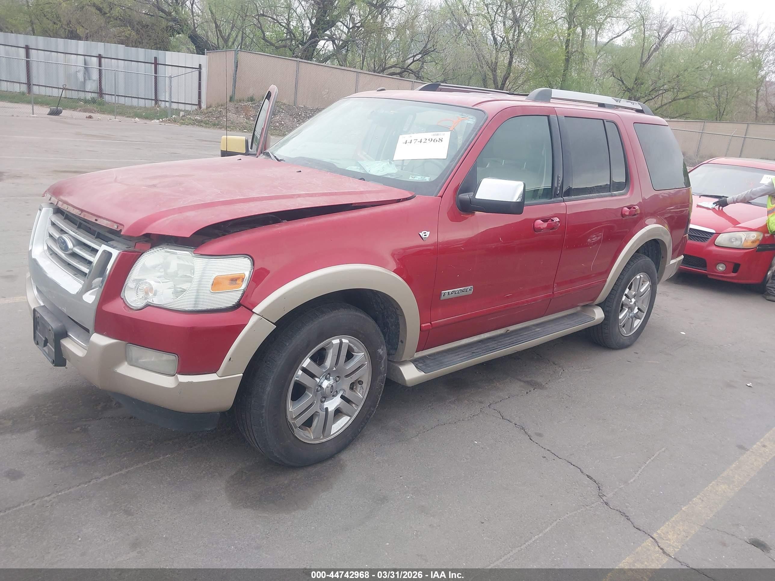 2007 Ford Explorer Eddie Bauer Красный vin: 1FMEU74807UB70859