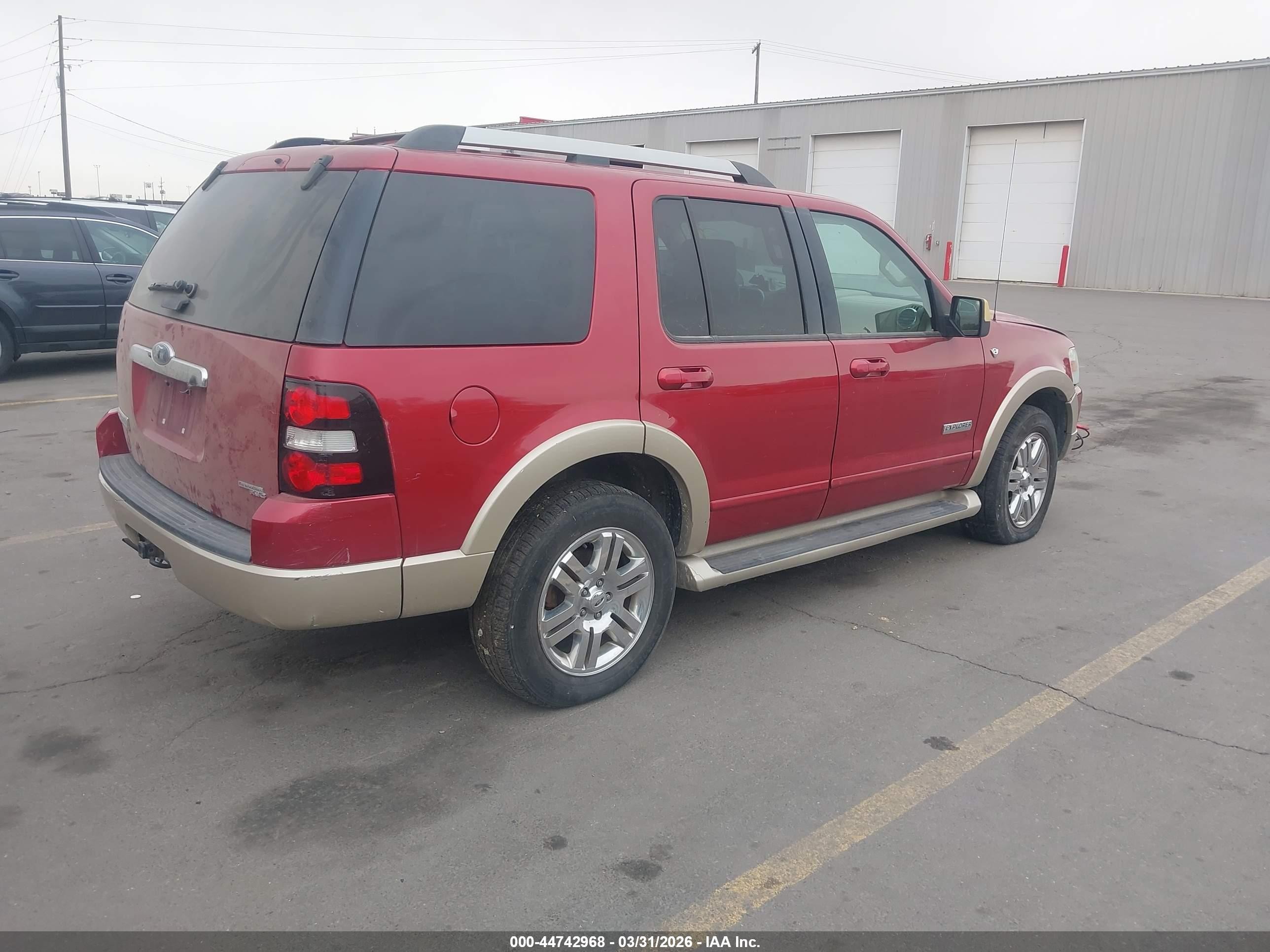 2007 Ford Explorer Eddie Bauer Красный vin: 1FMEU74807UB70859