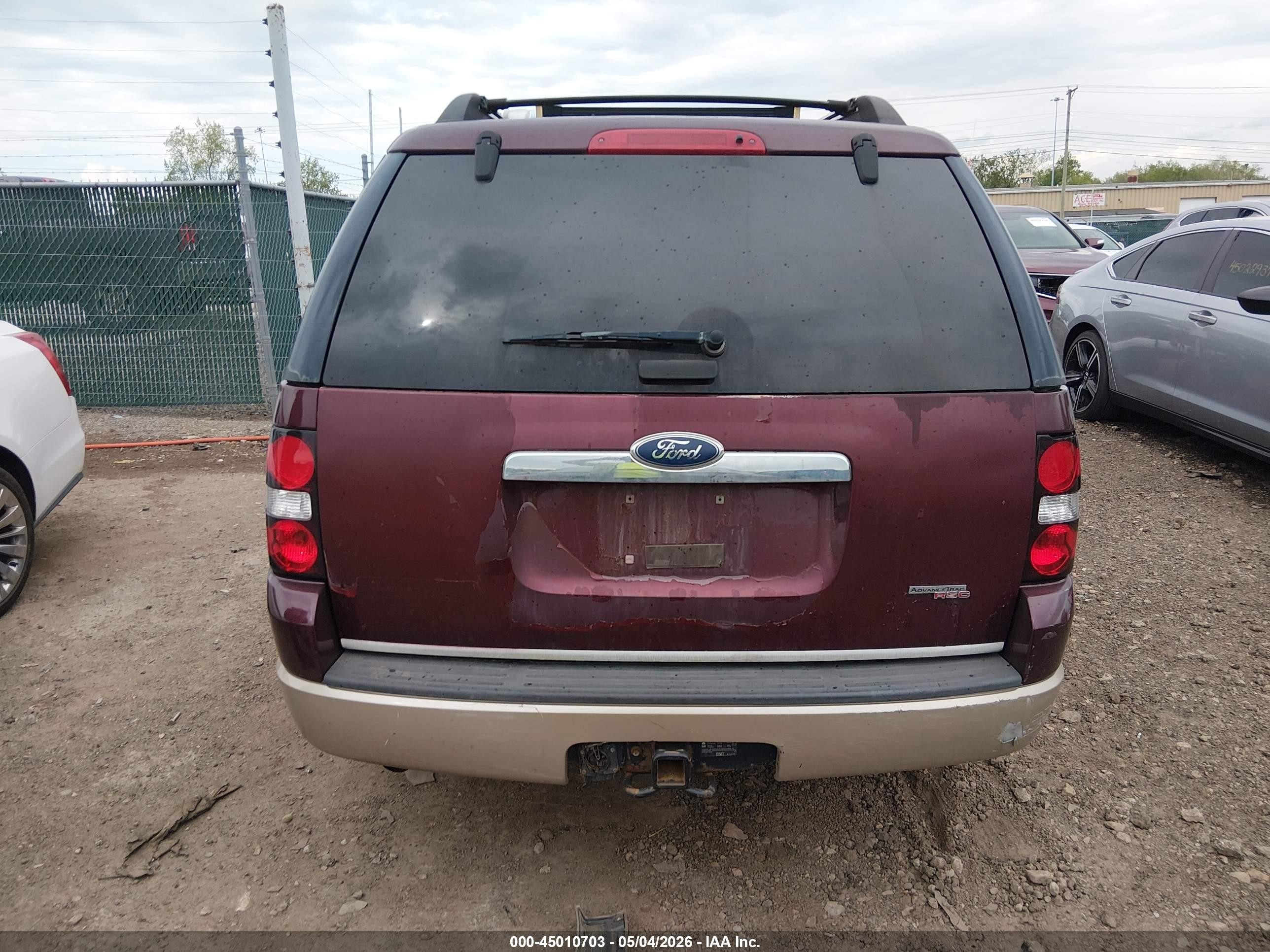 2007 Ford Explorer Eddie Bauer Бордовый vin: 1FMEU74827UB56834