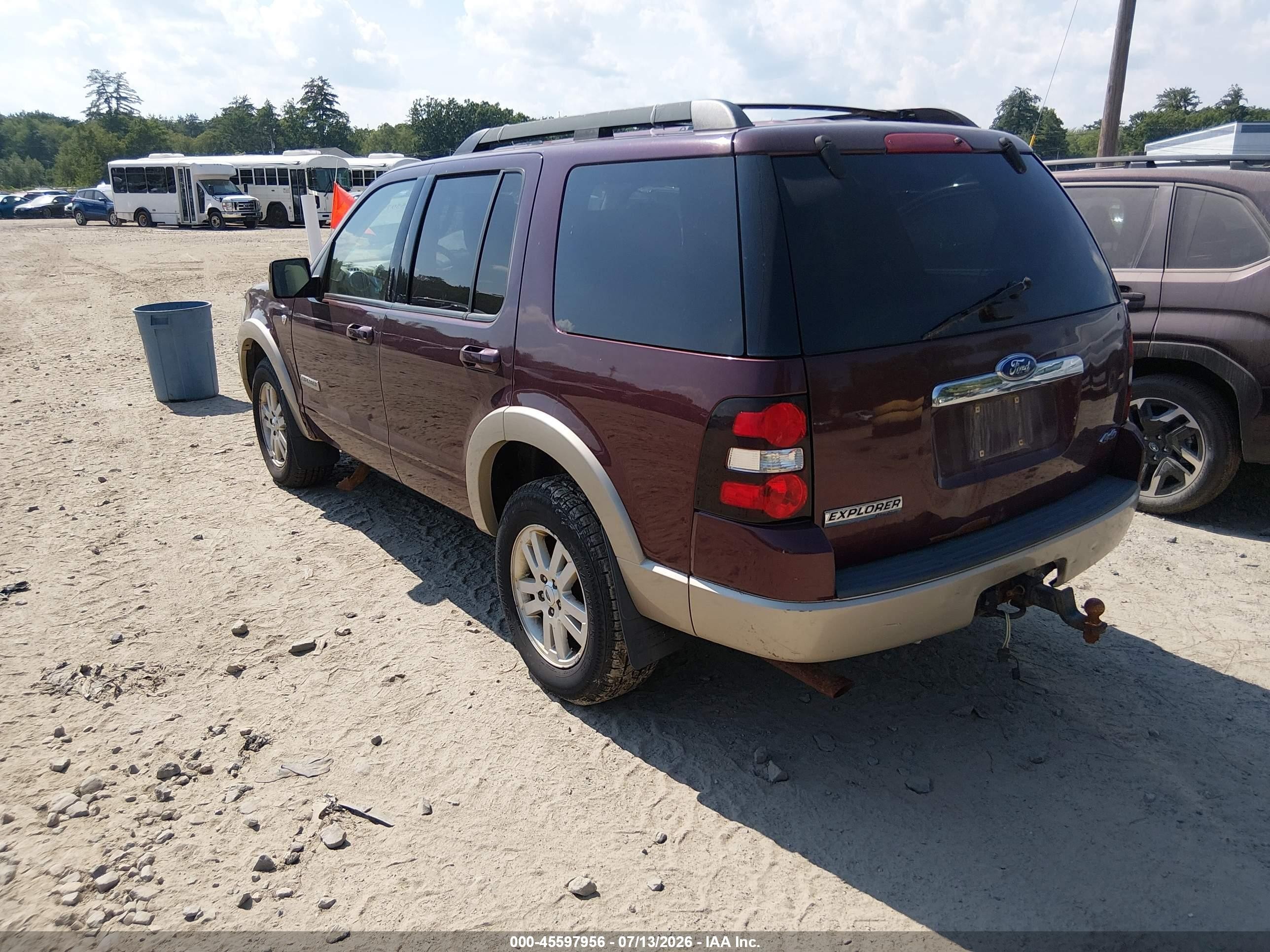 2008 Ford Explorer Eddie Bauer Red vin: 1FMEU74848UA08766