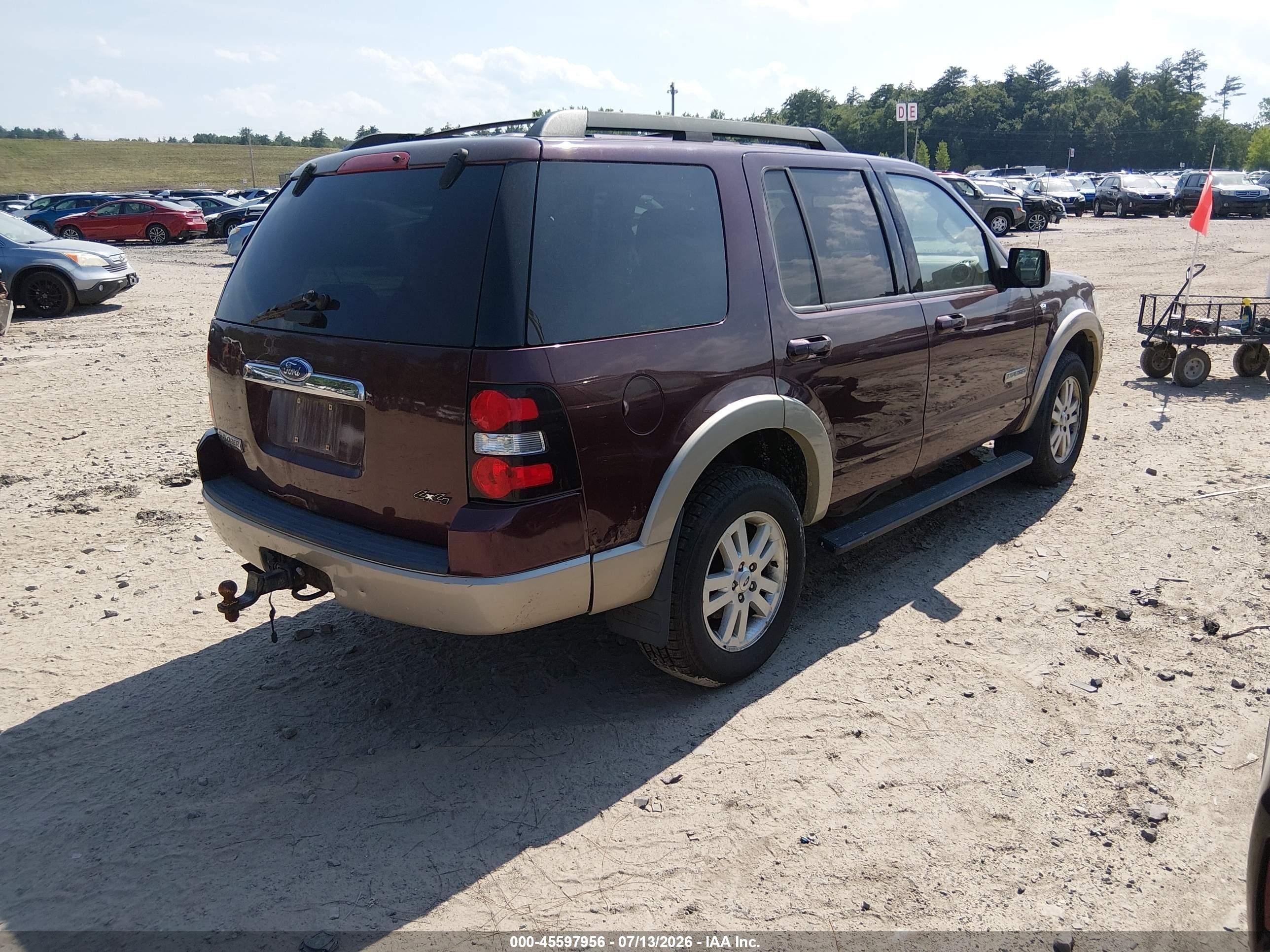 2008 Ford Explorer Eddie Bauer Red vin: 1FMEU74848UA08766