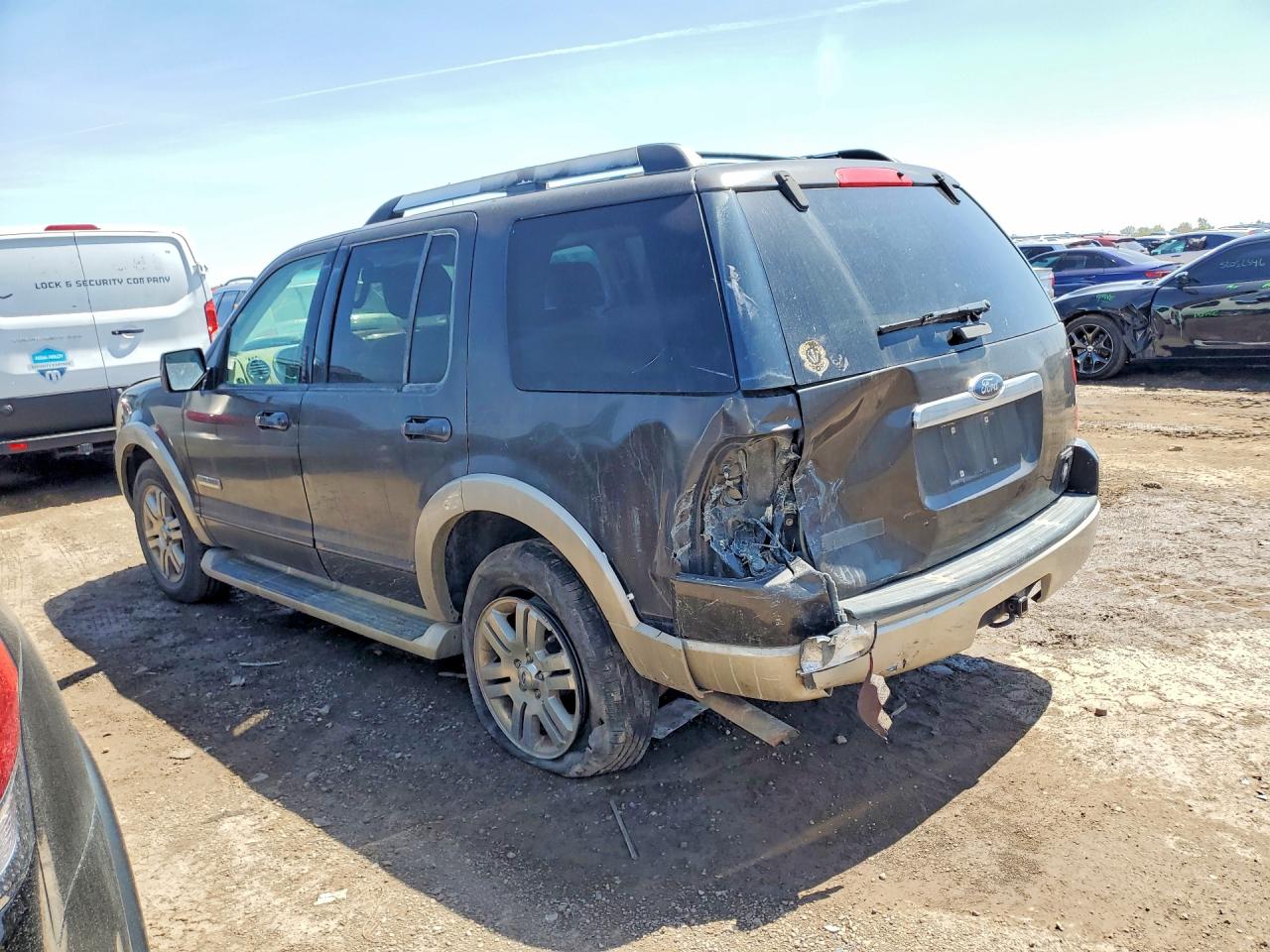 2006 Ford Explorer Eddie Bauer Gray vin: 1FMEU74856UB58415