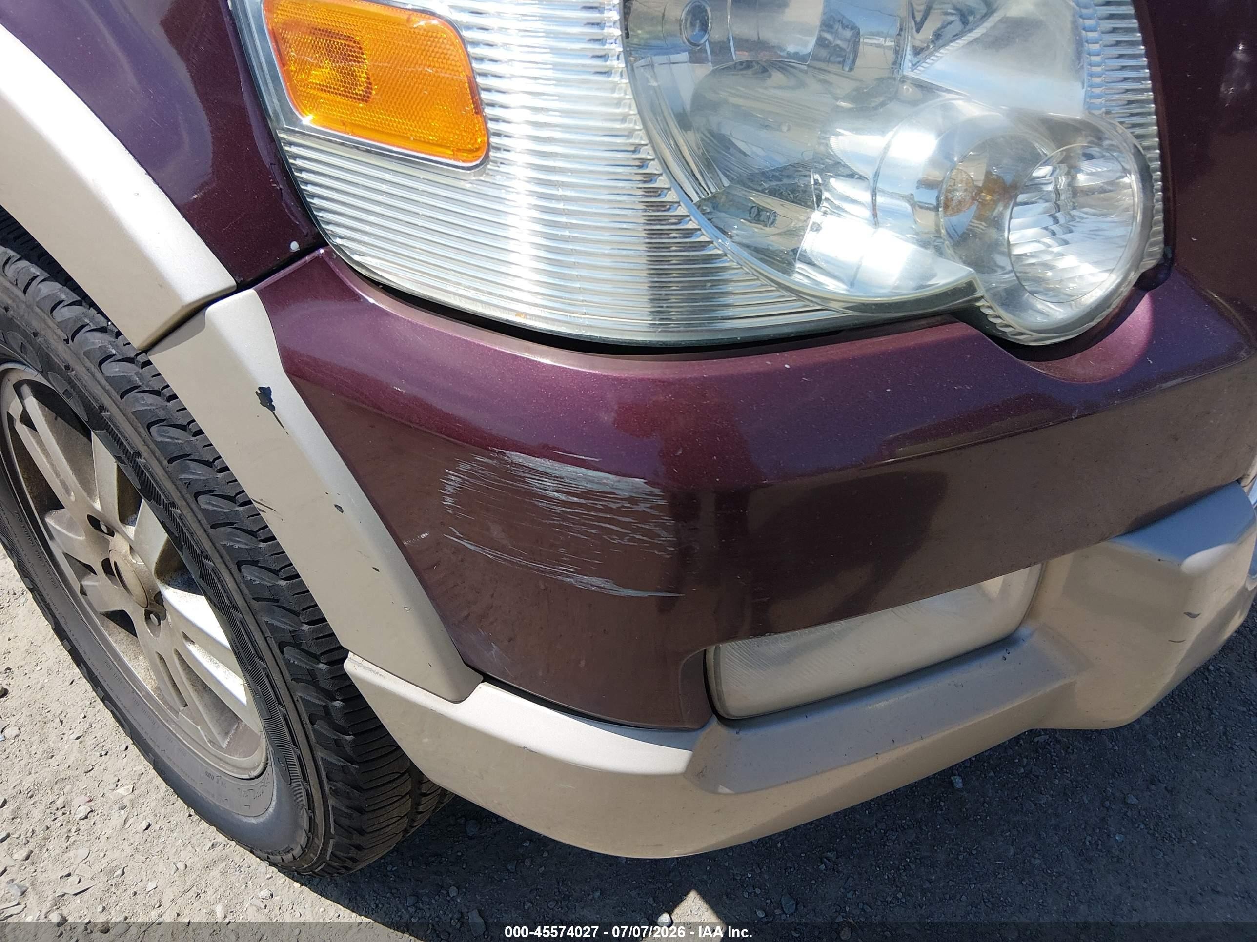 2007 Ford Explorer Eddie Bauer Maroon vin: 1FMEU74857UB40045