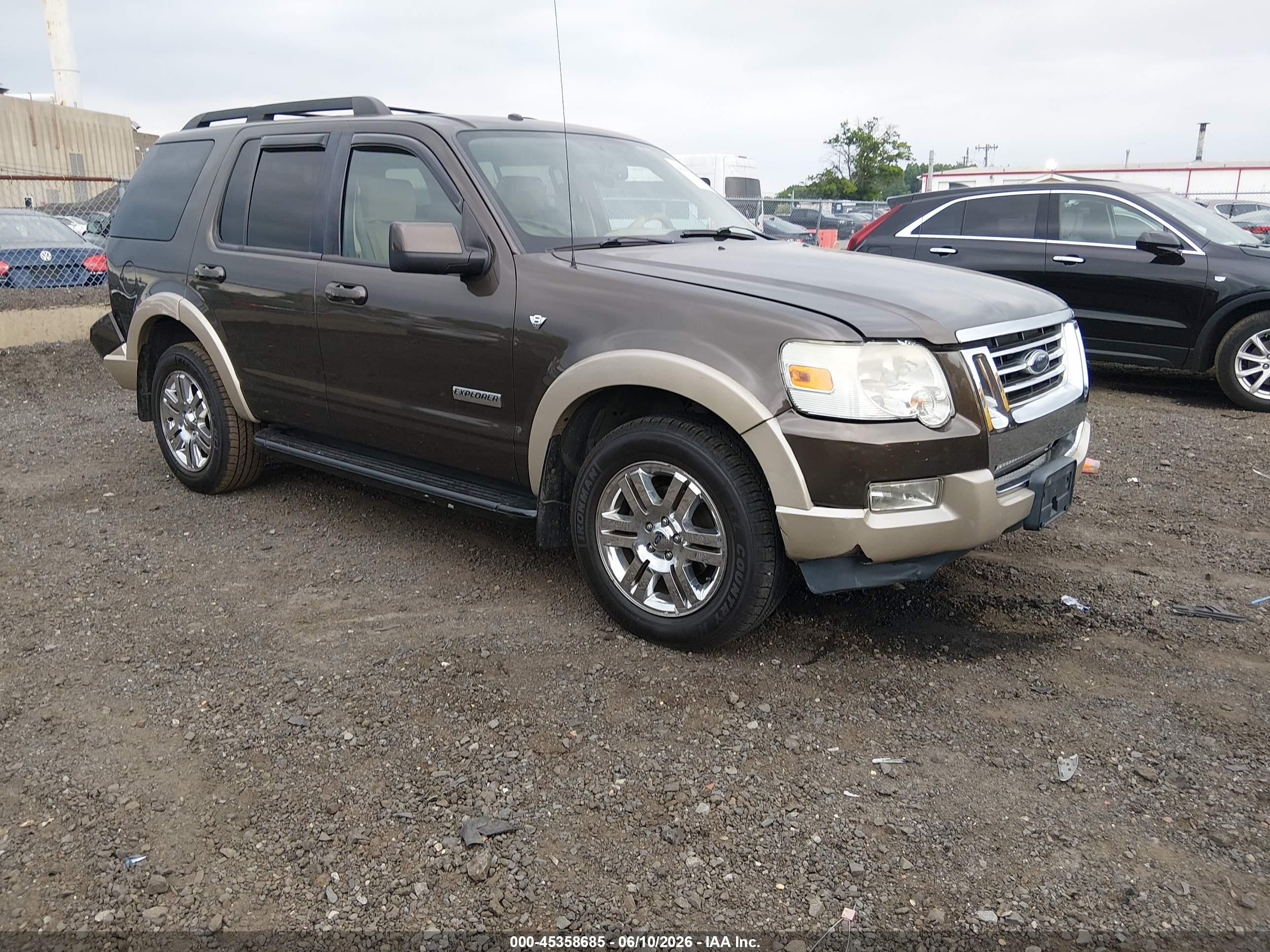 2008 Ford Explorer Eddie Bauer Brown vin: 1FMEU74868UA27271