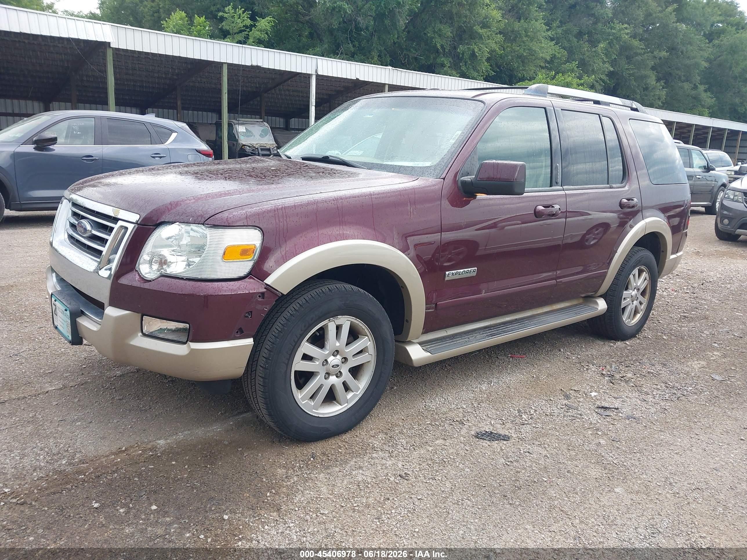 2006 Ford Explorer Eddie Bauer Red vin: 1FMEU74876UB13461