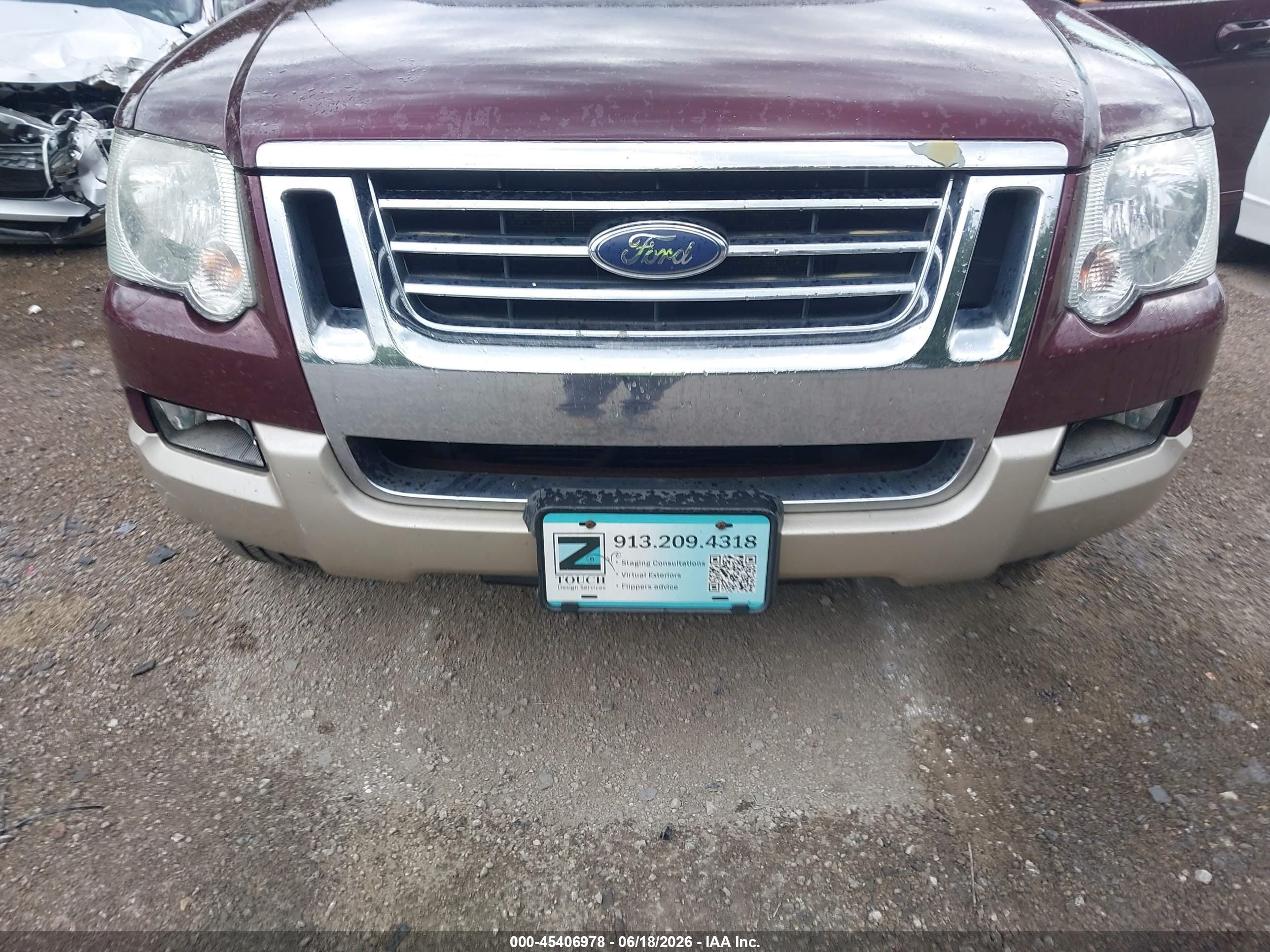 2006 Ford Explorer Eddie Bauer Red vin: 1FMEU74876UB13461