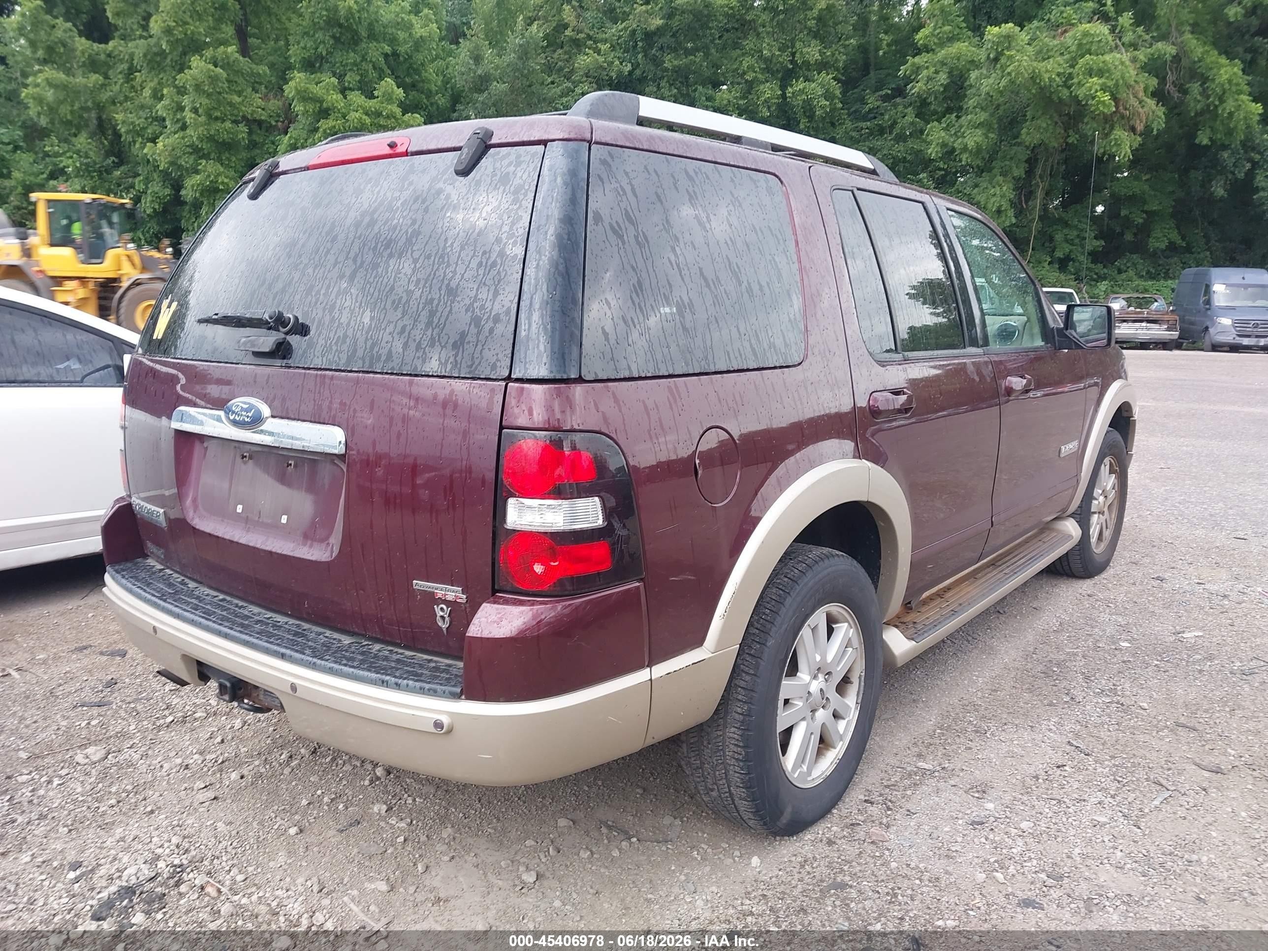 2006 Ford Explorer Eddie Bauer Red vin: 1FMEU74876UB13461