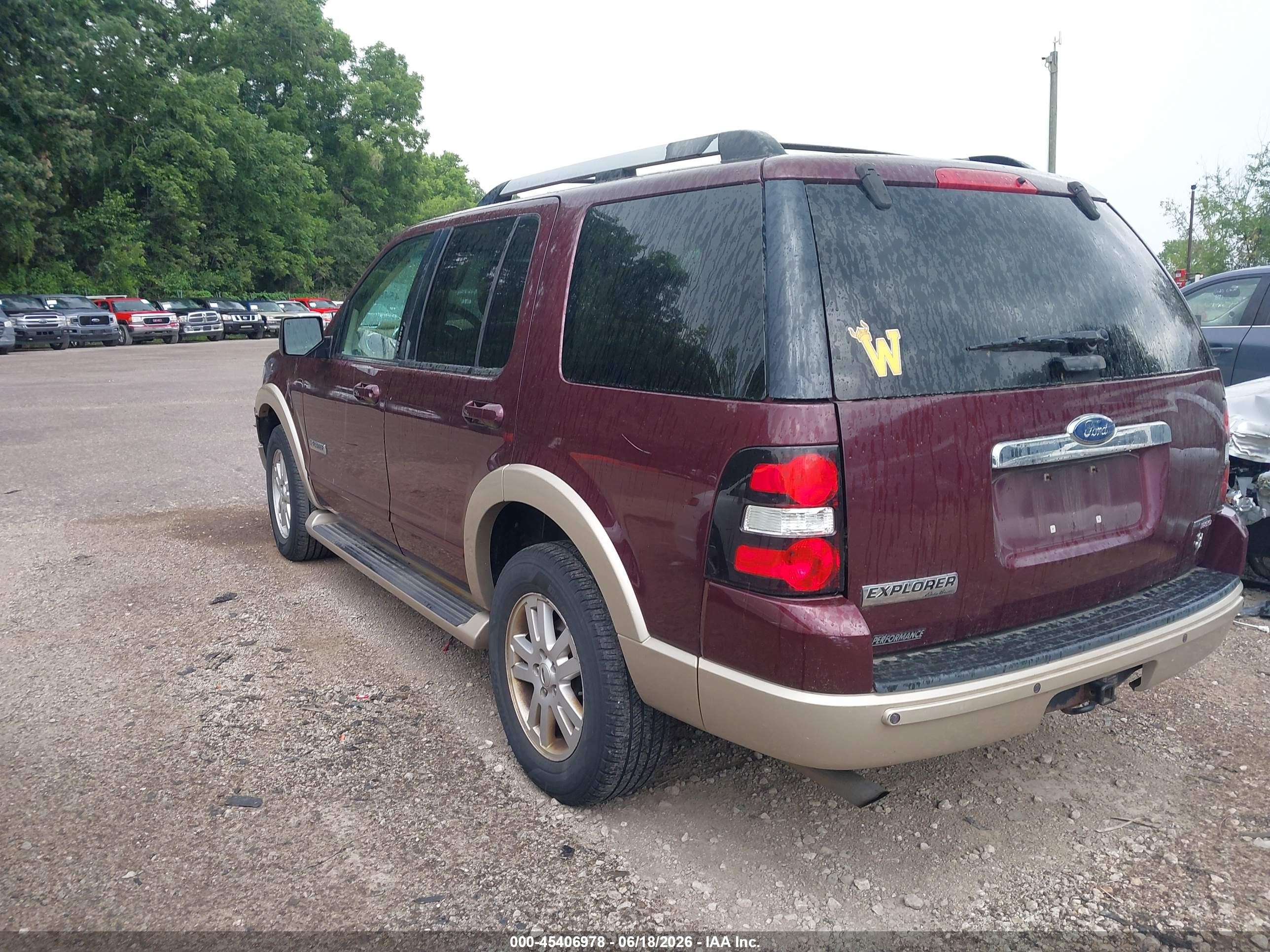 2006 Ford Explorer Eddie Bauer Red vin: 1FMEU74876UB13461